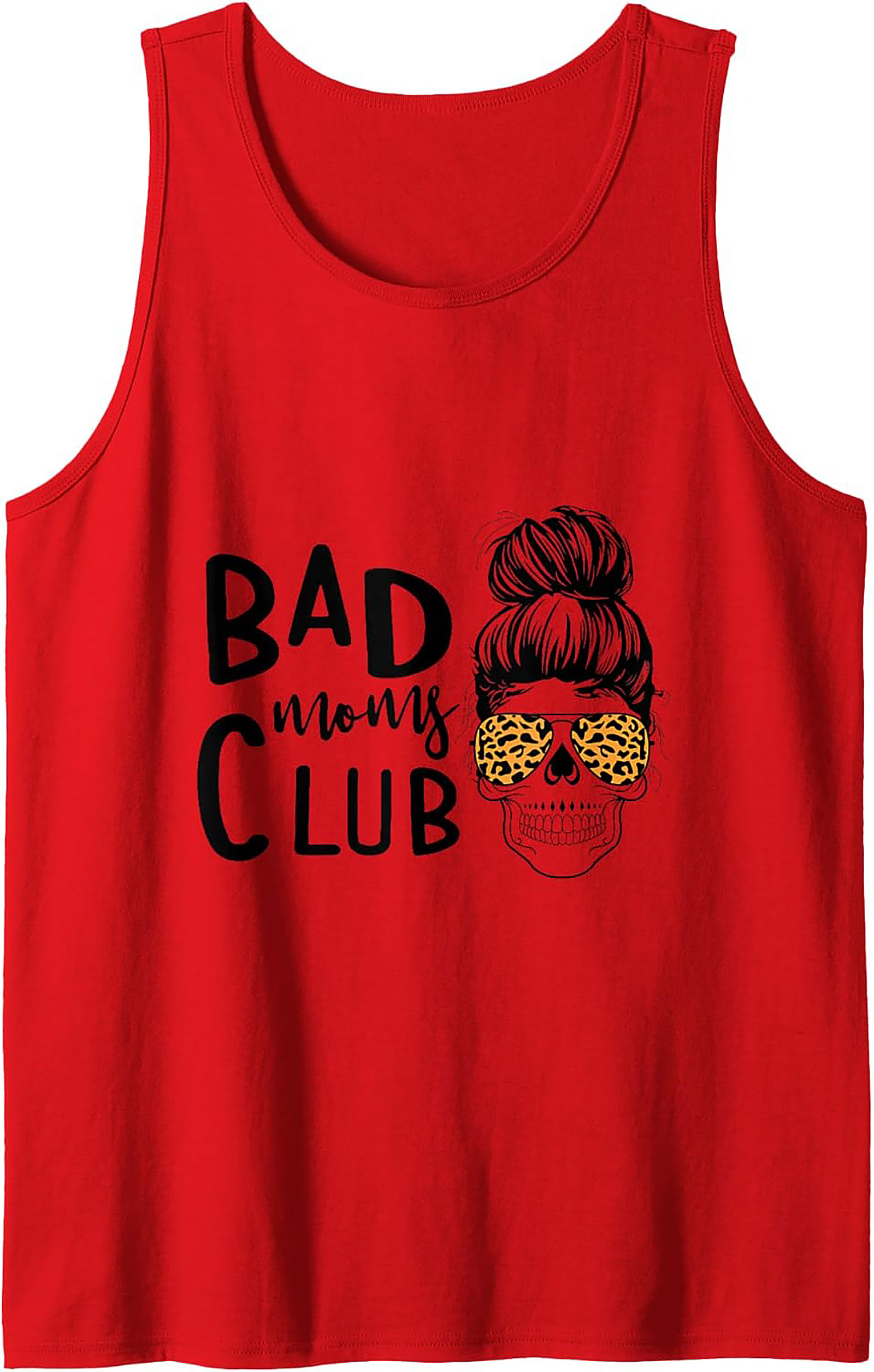 Bad Moms Club Tank Top Funny Mom Graphic Tank U.S. Cotton
