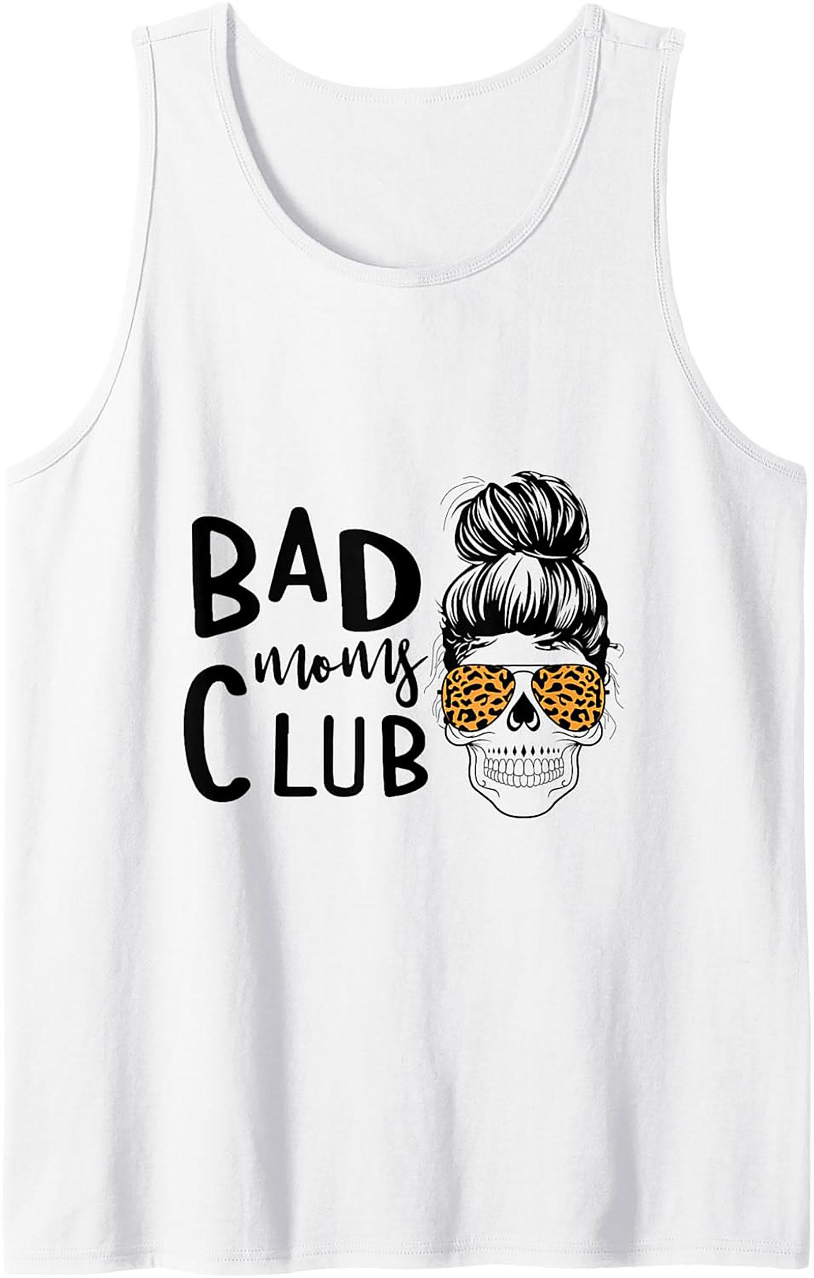 Bad Moms Club Tank Top Funny Mom Graphic Tank U.S. Cotton