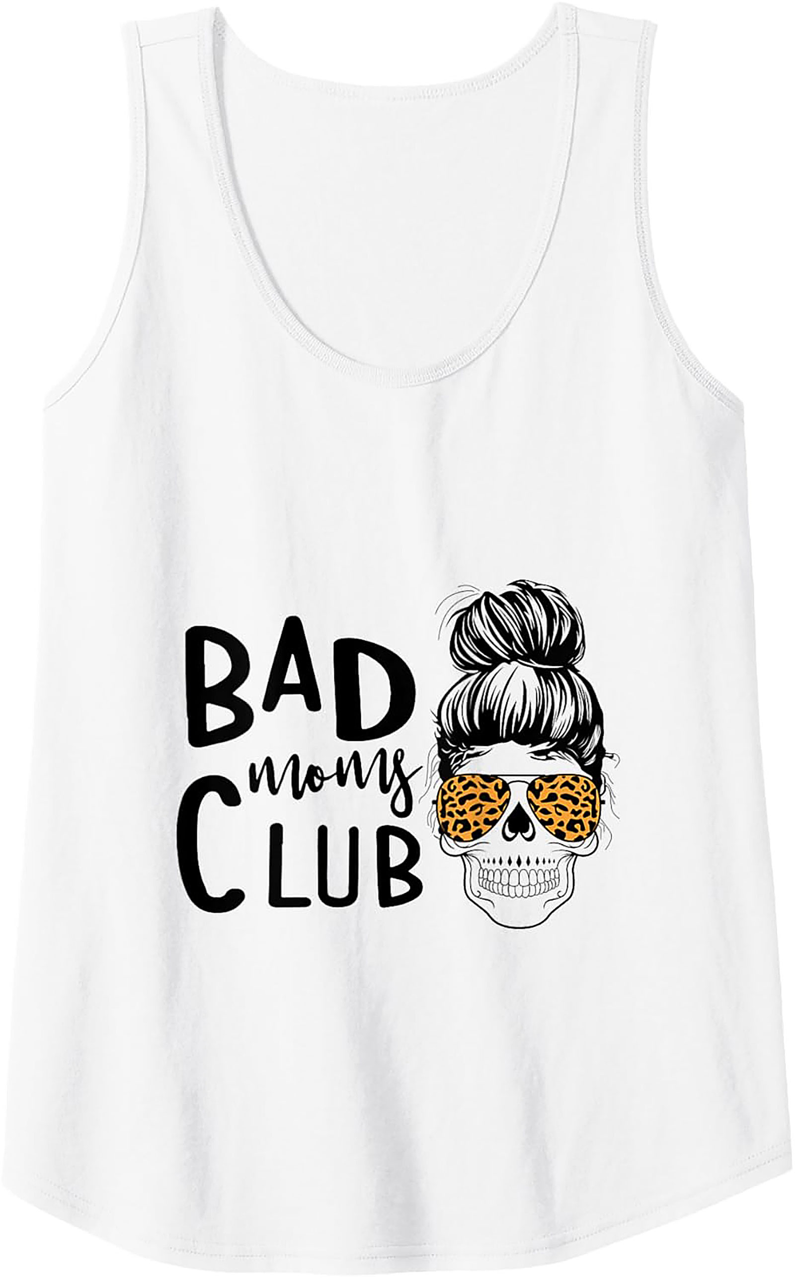 Bad Moms Club Tank Top Funny Mom Graphic Tank U.S. Cotton