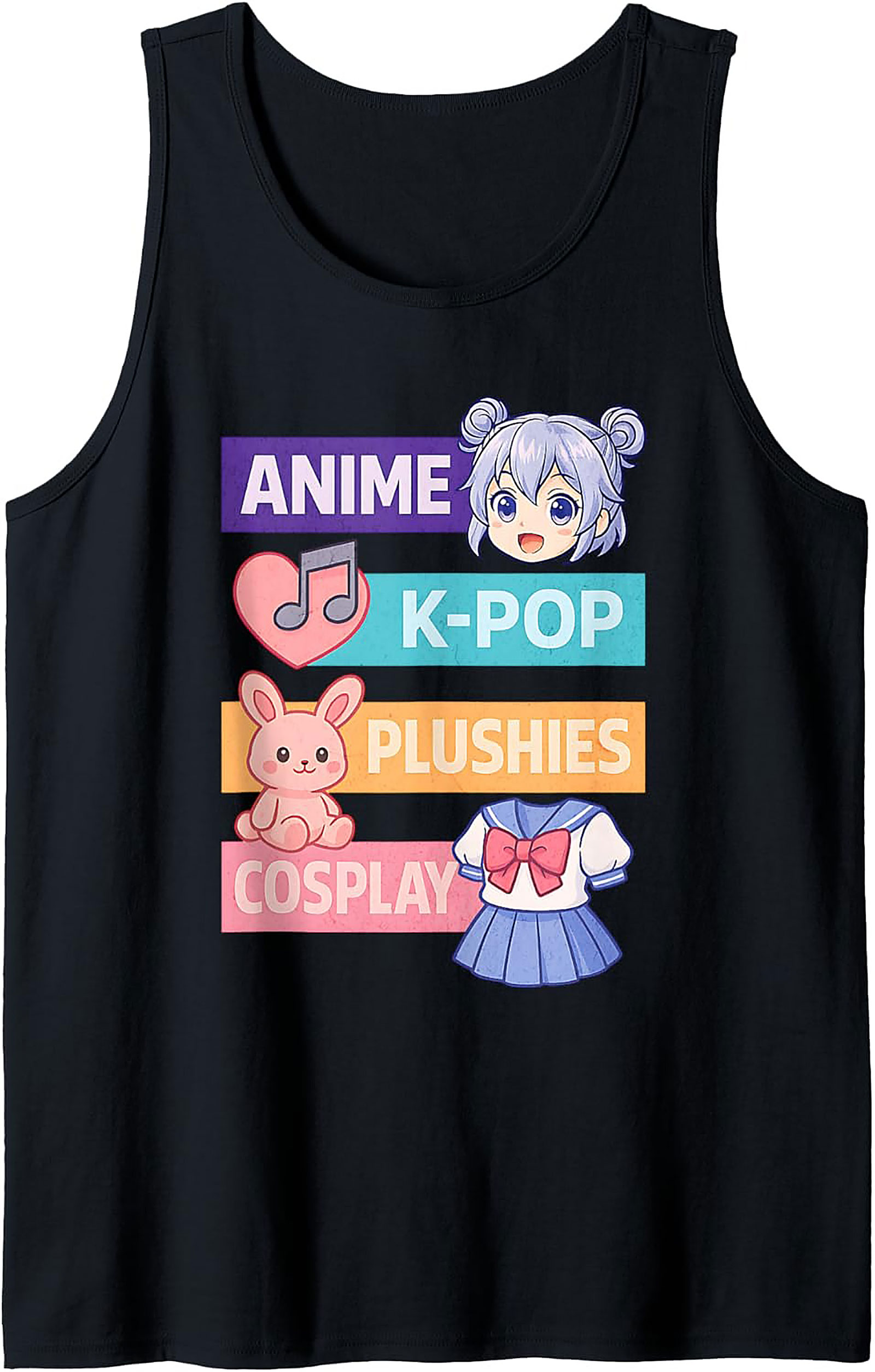 Anime K-Pop Plushies Cosplay Otaku Culture Tank Top