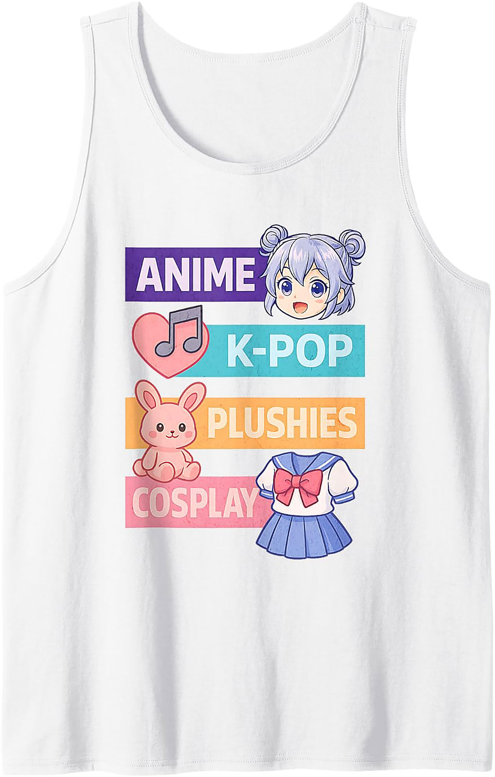 Anime K-Pop Plushies Cosplay Otaku Culture Tank Top