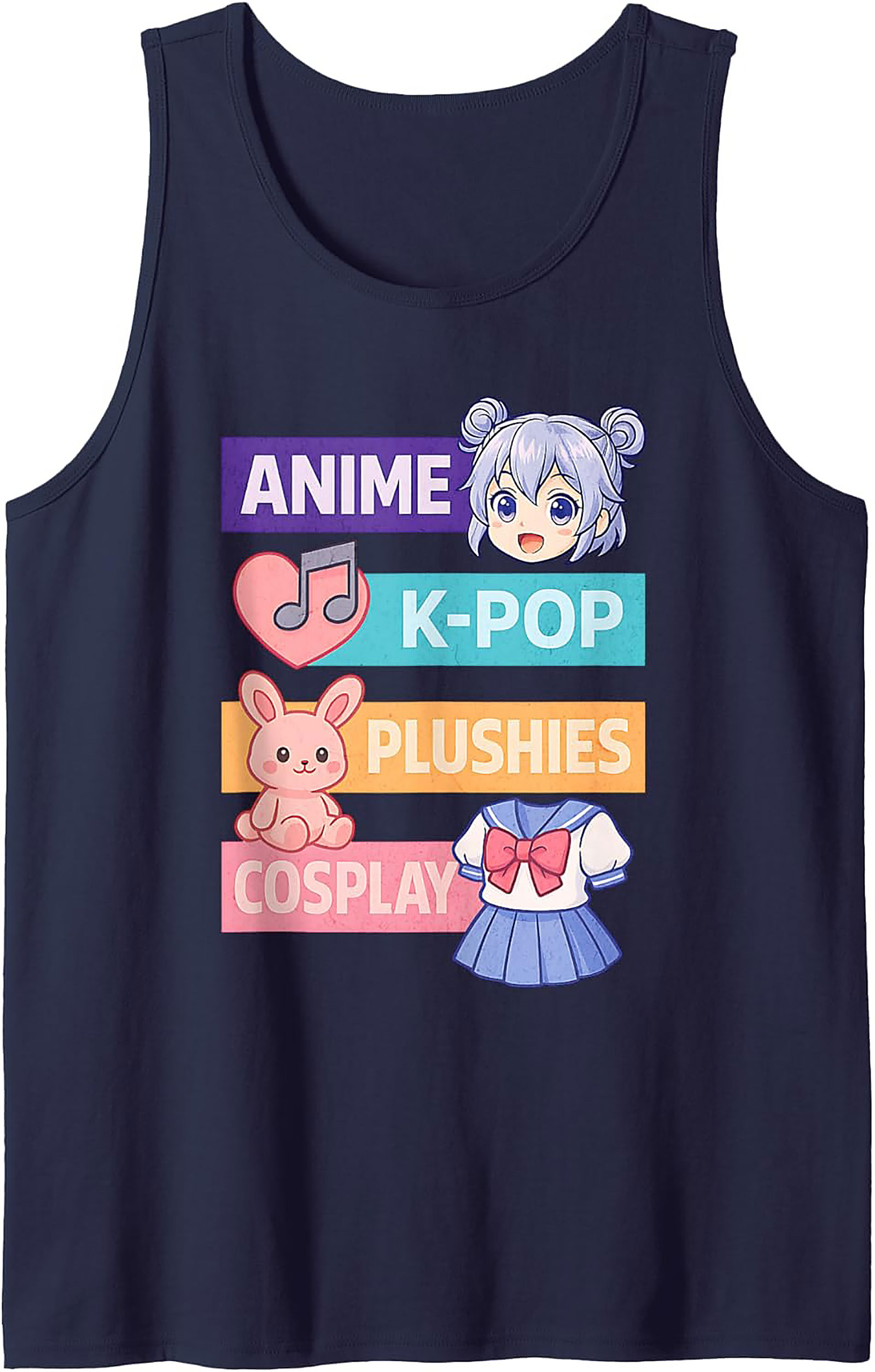 Anime K-Pop Plushies Cosplay Otaku Culture Tank Top