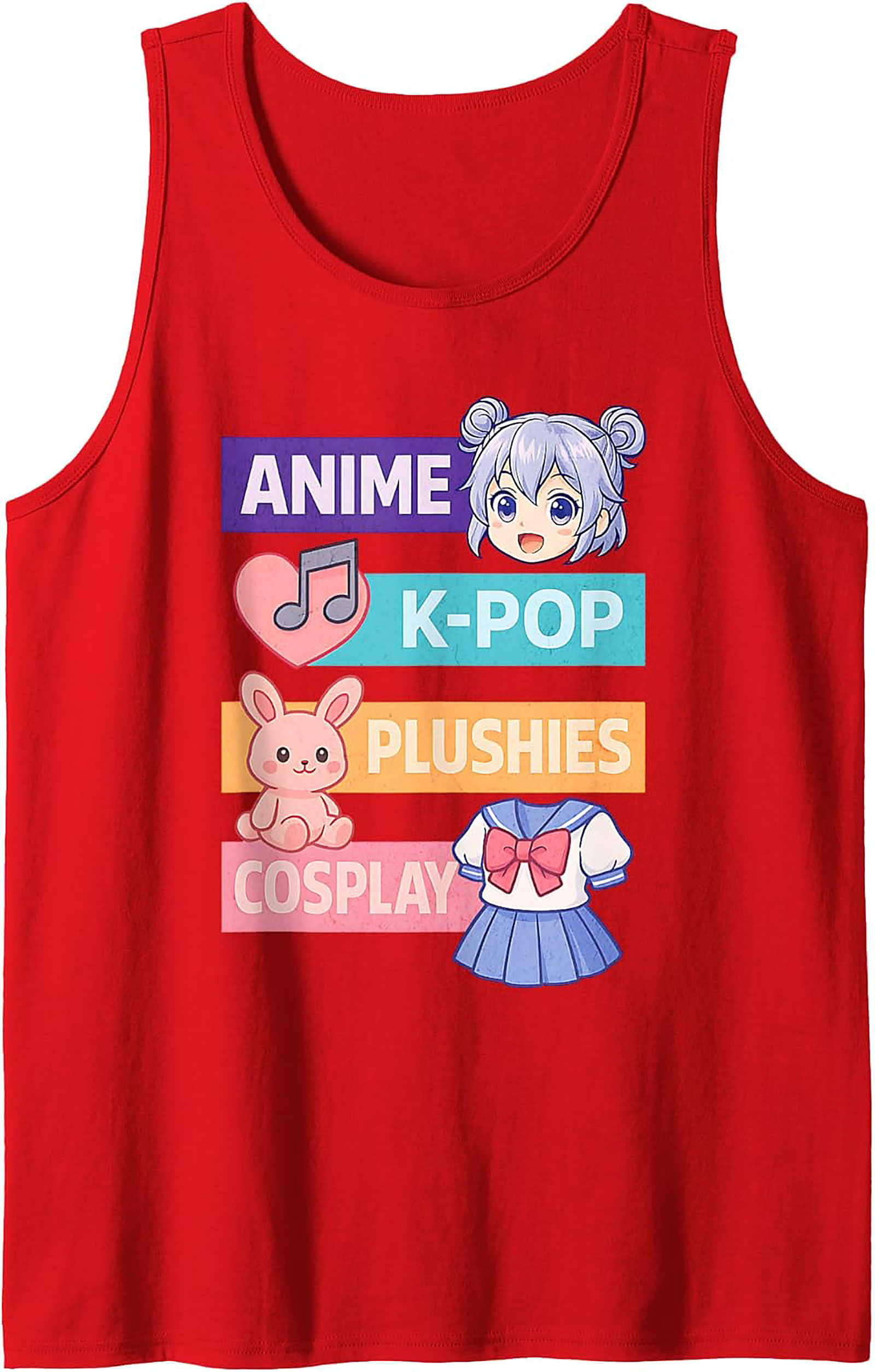 Anime K-Pop Plushies Cosplay Otaku Culture Tank Top