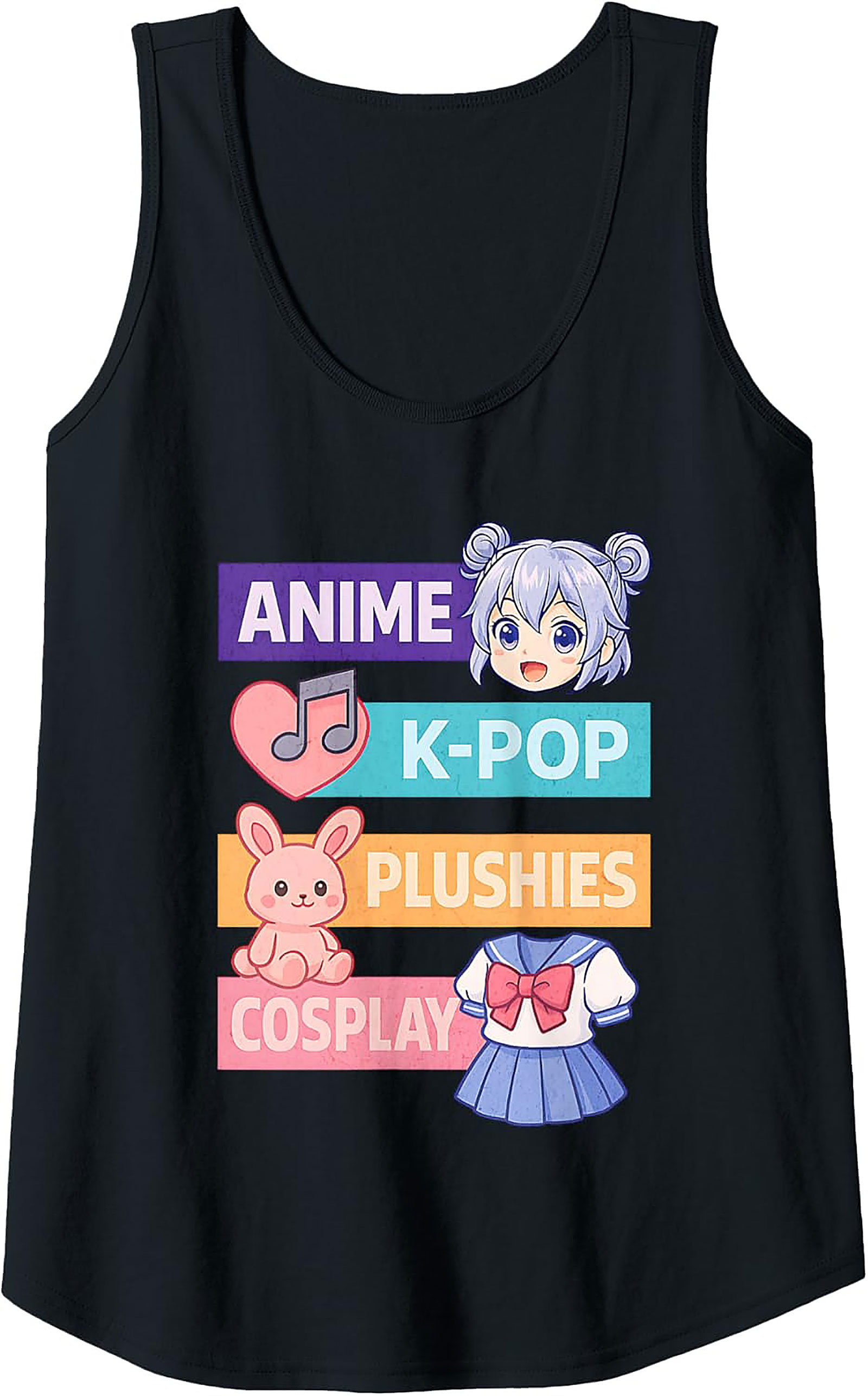 Anime K-Pop Plushies Cosplay Otaku Culture Tank Top