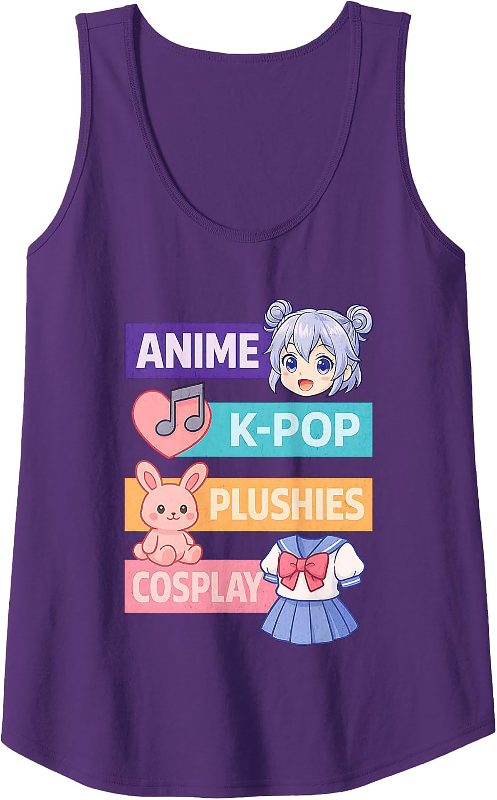 Anime K-Pop Plushies Cosplay Otaku Culture Tank Top