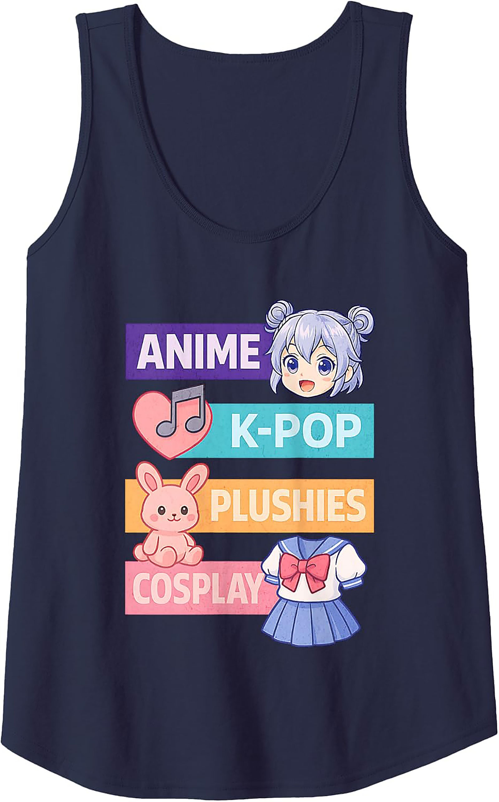 Anime K-Pop Plushies Cosplay Otaku Culture Tank Top