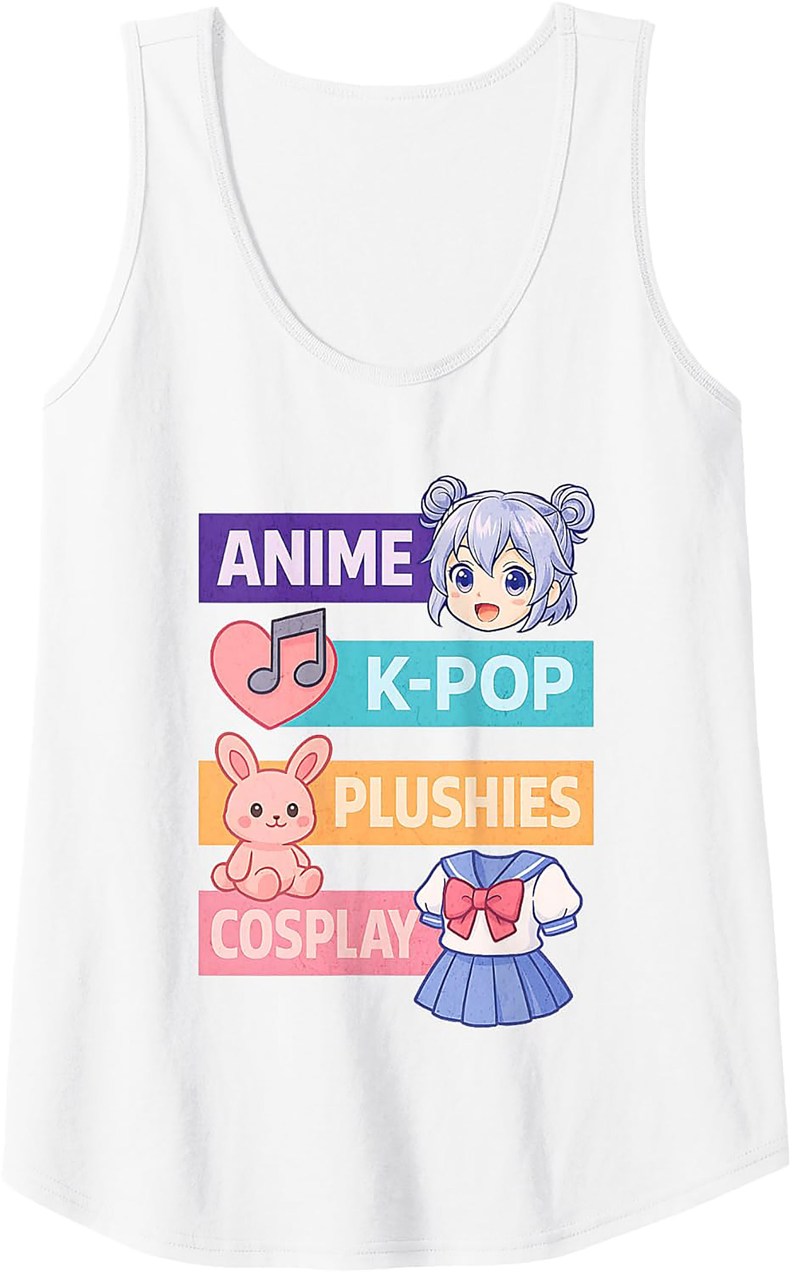 Anime K-Pop Plushies Cosplay Otaku Culture Tank Top
