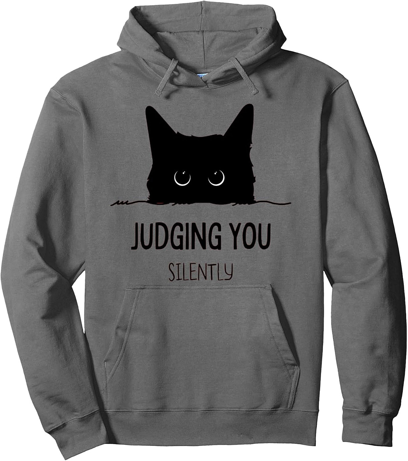 Judging Cat Pullover Hoodie Sarcastic Unisex Gift Idea