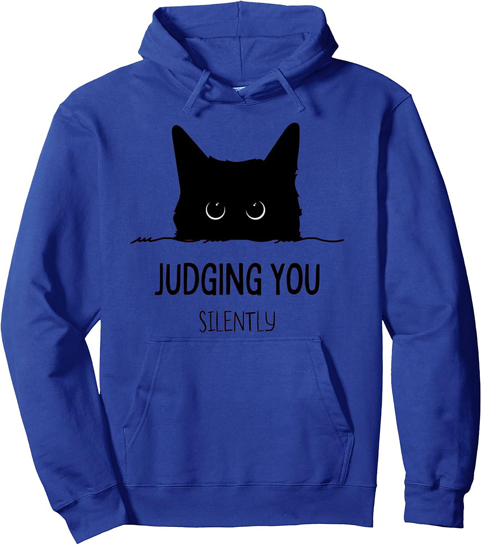 Judging Cat Pullover Hoodie Sarcastic Unisex Gift Idea