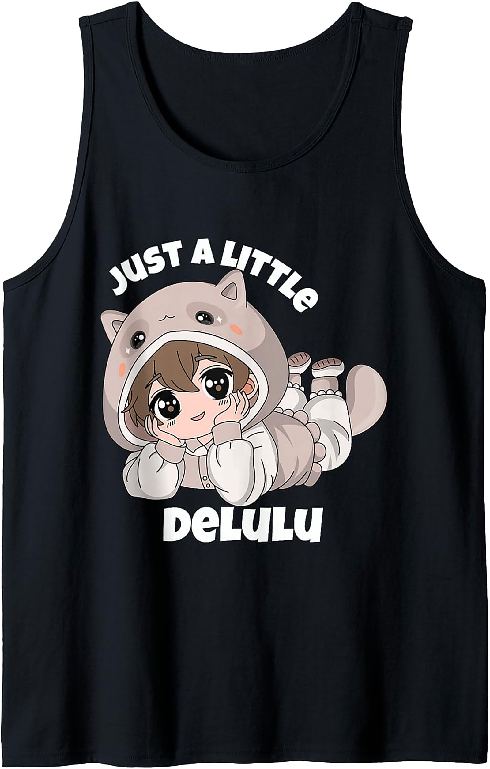 Cute DeLulu Anime Graphic Tank Top - Summer Sleeveless Tee