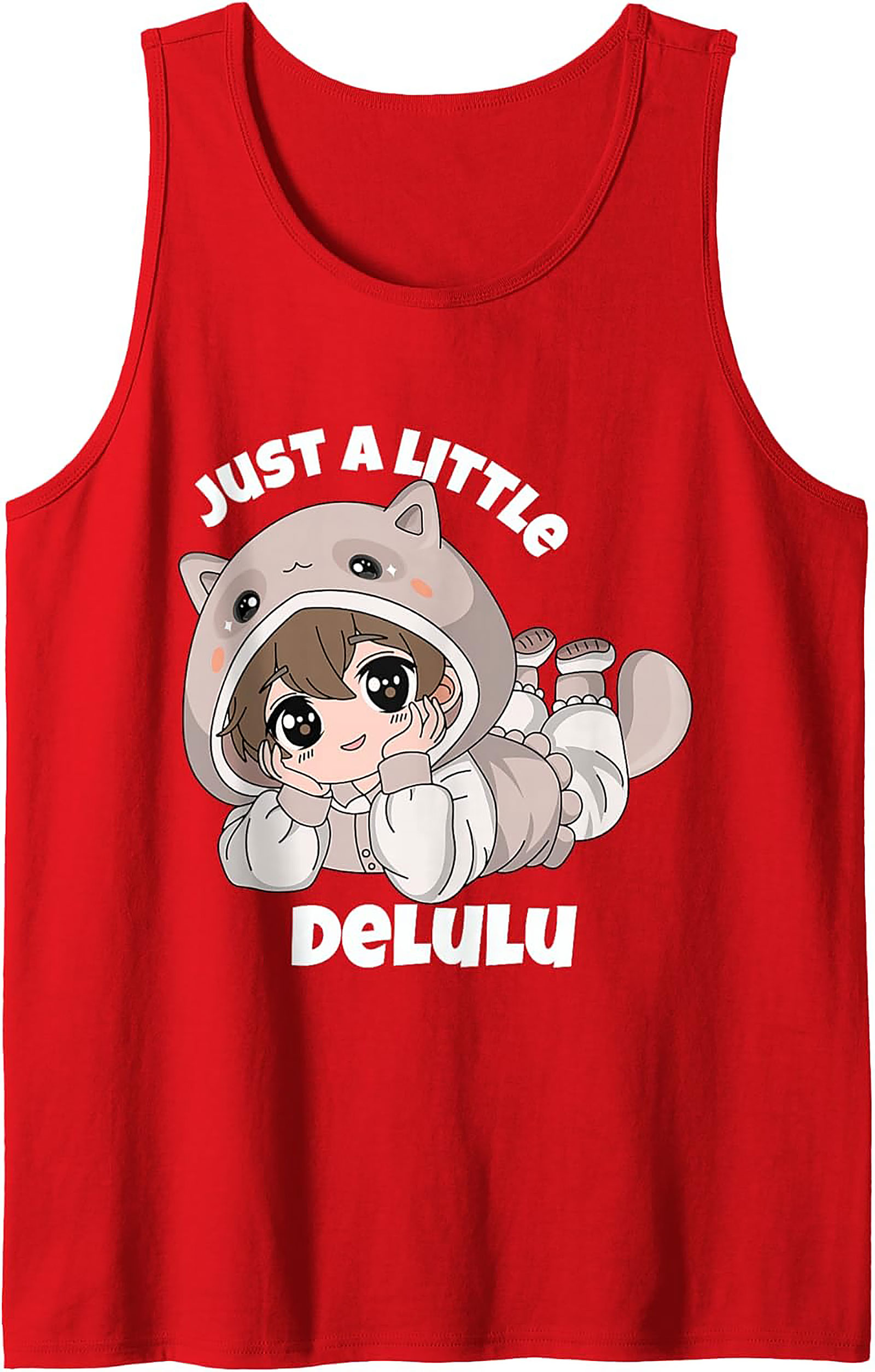 Cute DeLulu Anime Graphic Tank Top - Summer Sleeveless Tee