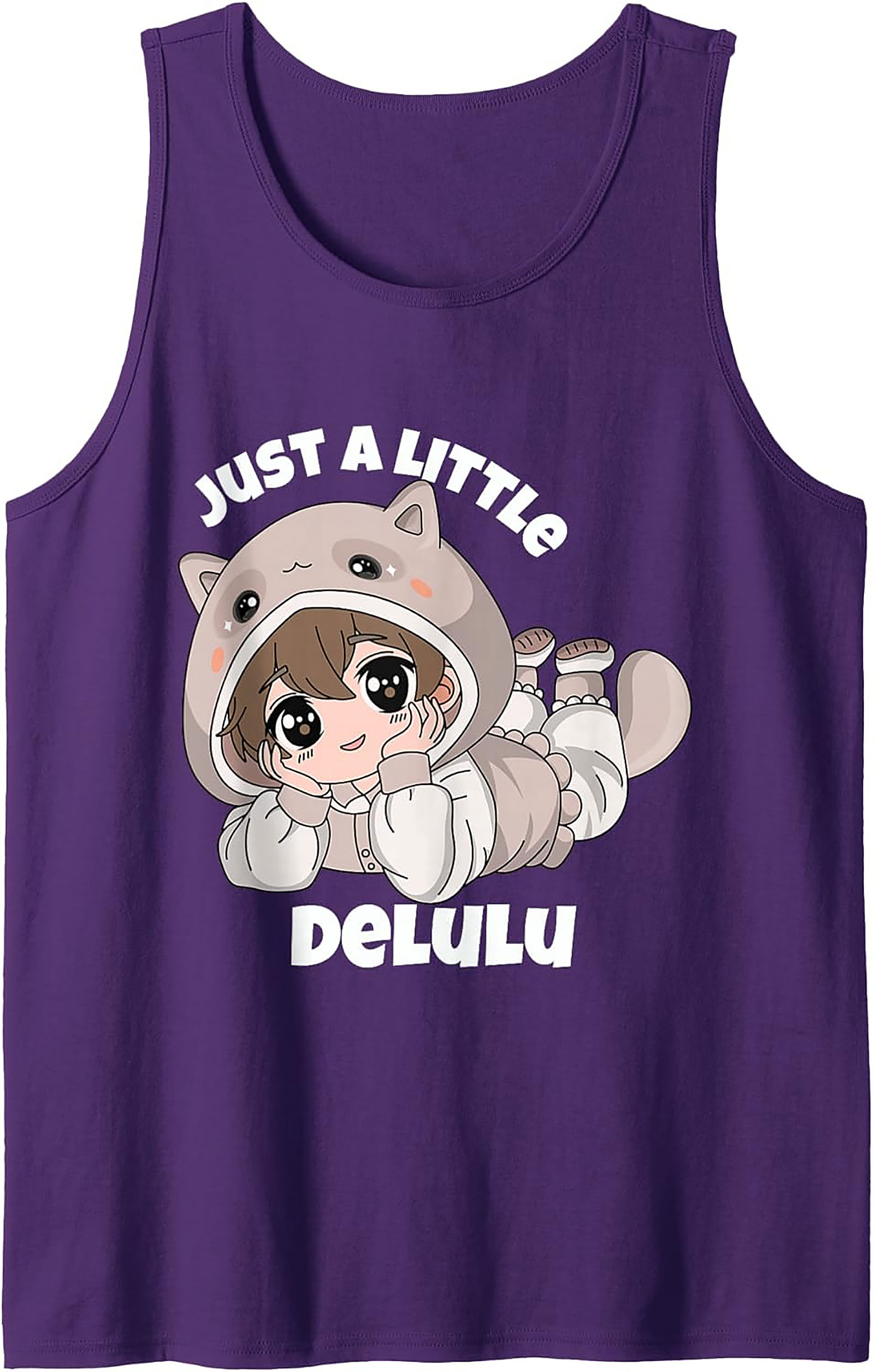 Cute DeLulu Anime Graphic Tank Top - Summer Sleeveless Tee