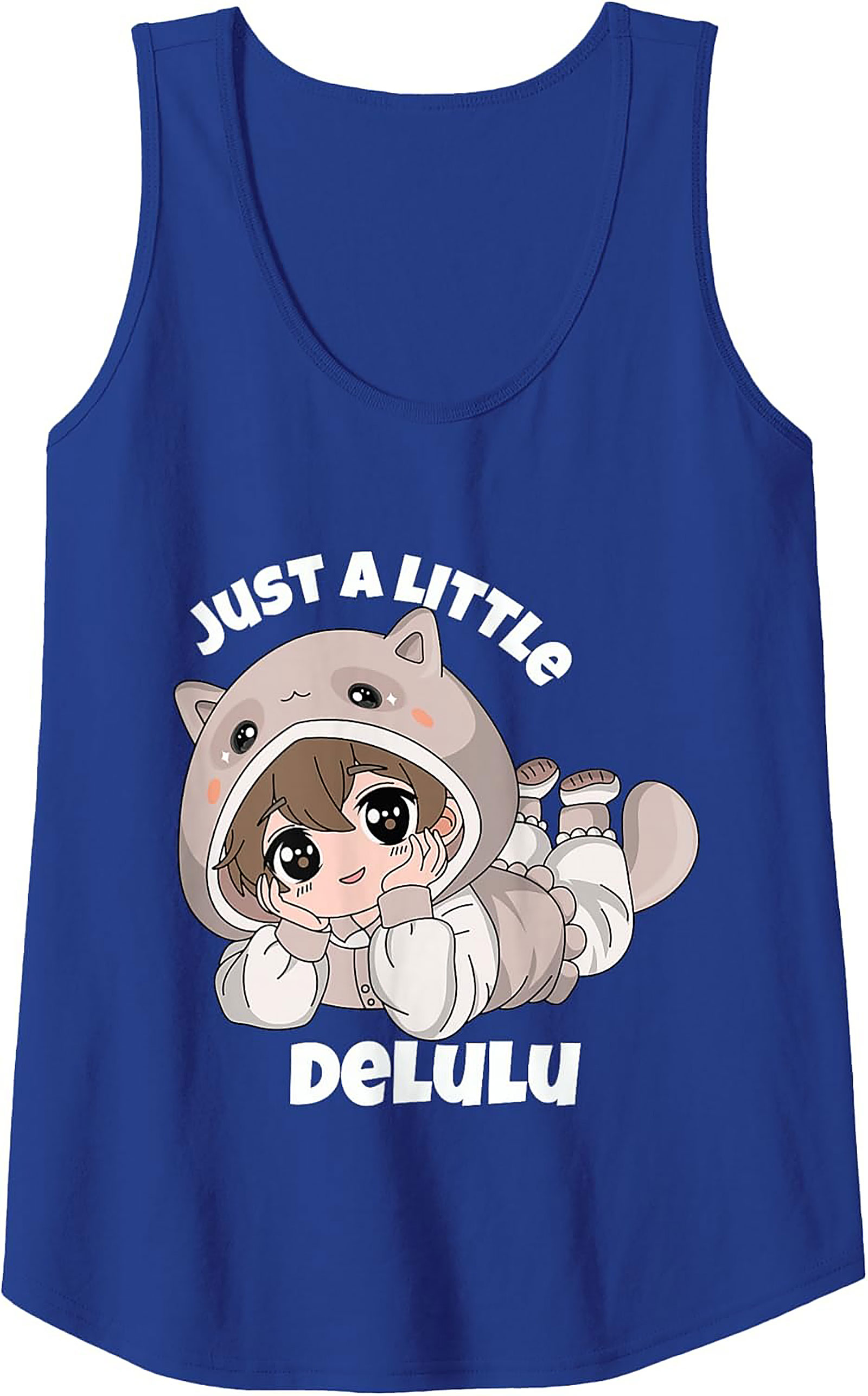 Cute DeLulu Anime Graphic Tank Top - Summer Sleeveless Tee