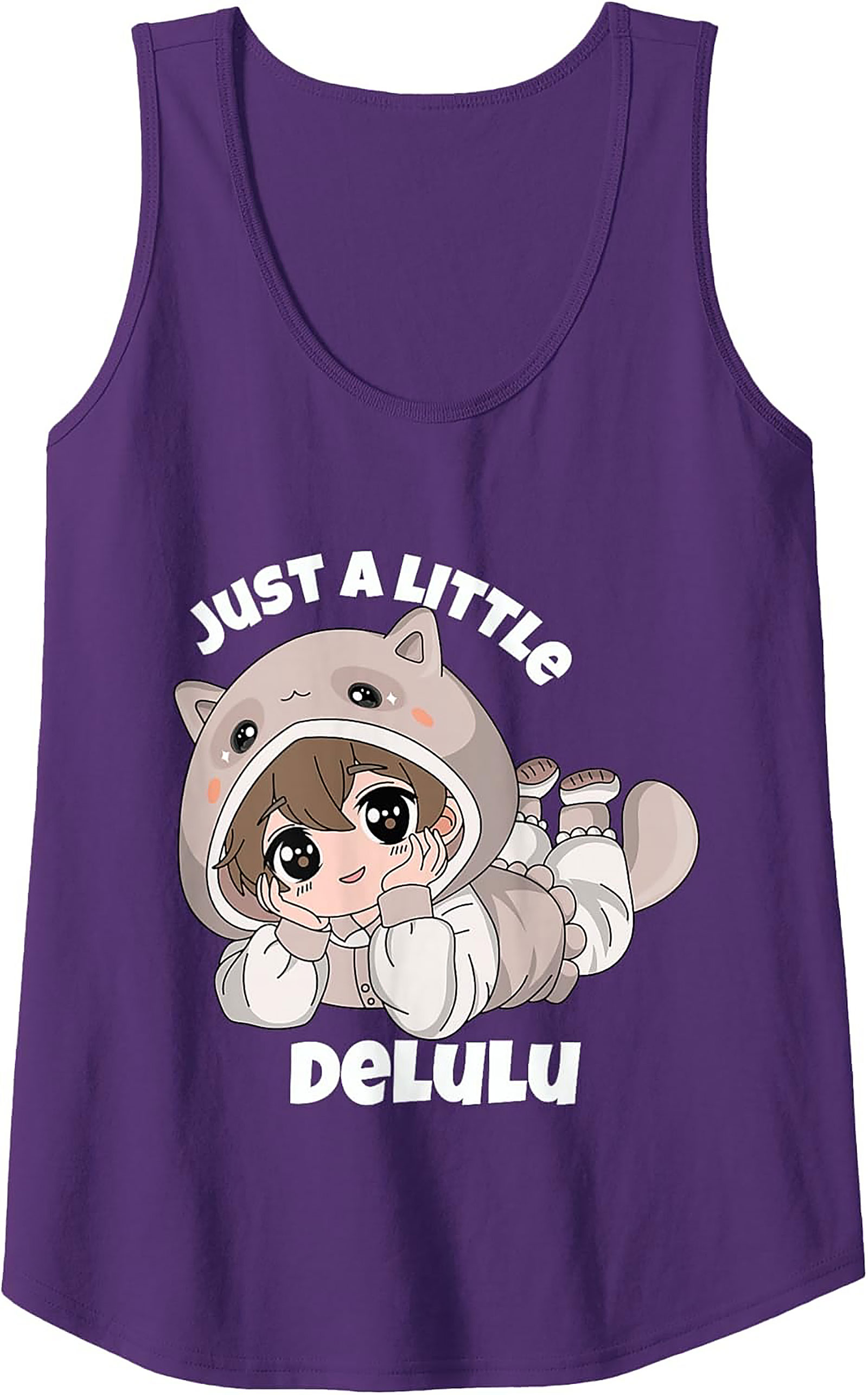 Cute DeLulu Anime Graphic Tank Top - Summer Sleeveless Tee