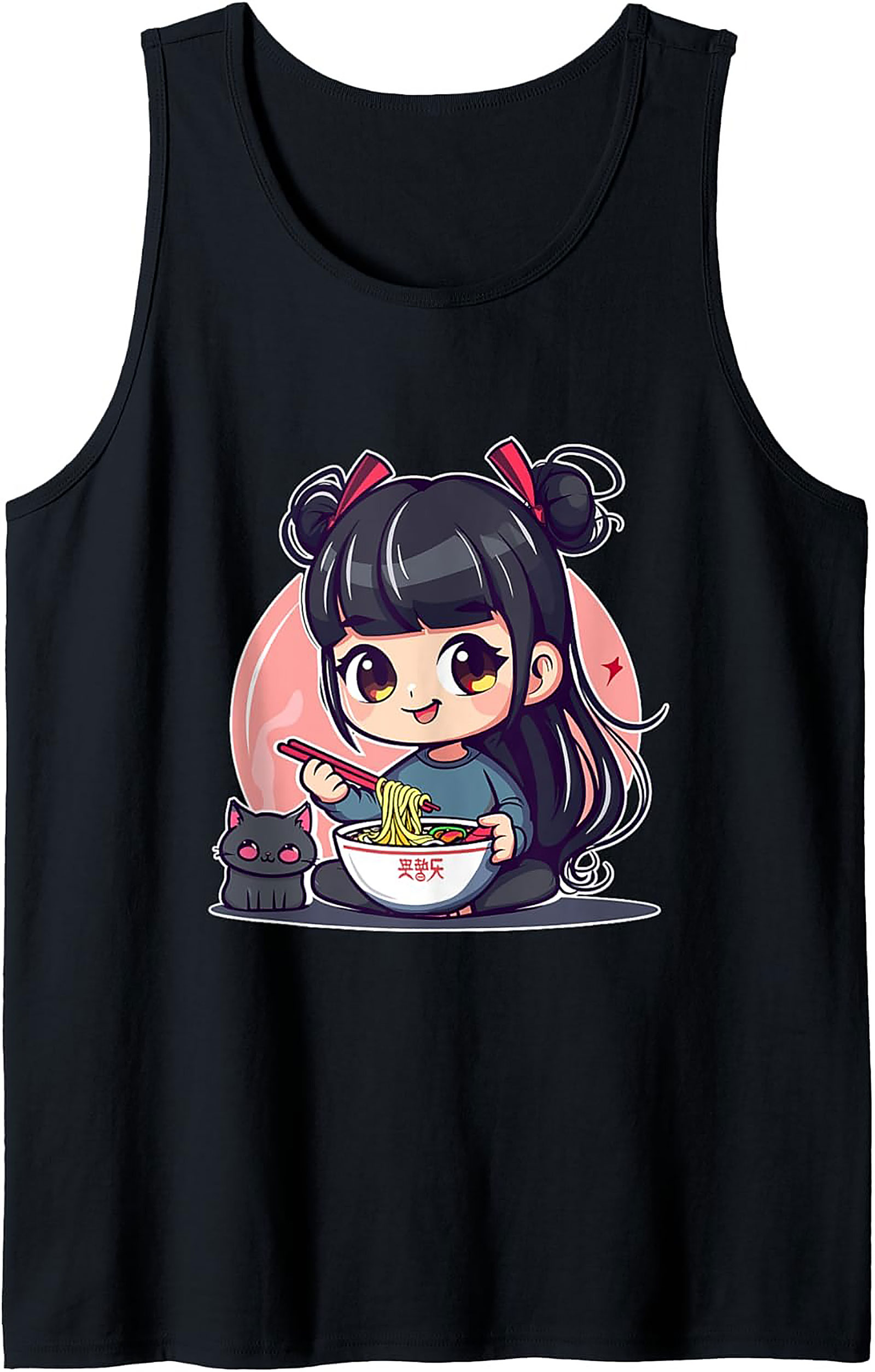 Kawaii Ramen Tank Top | Anime Sleeveless Shirt Gift Idea