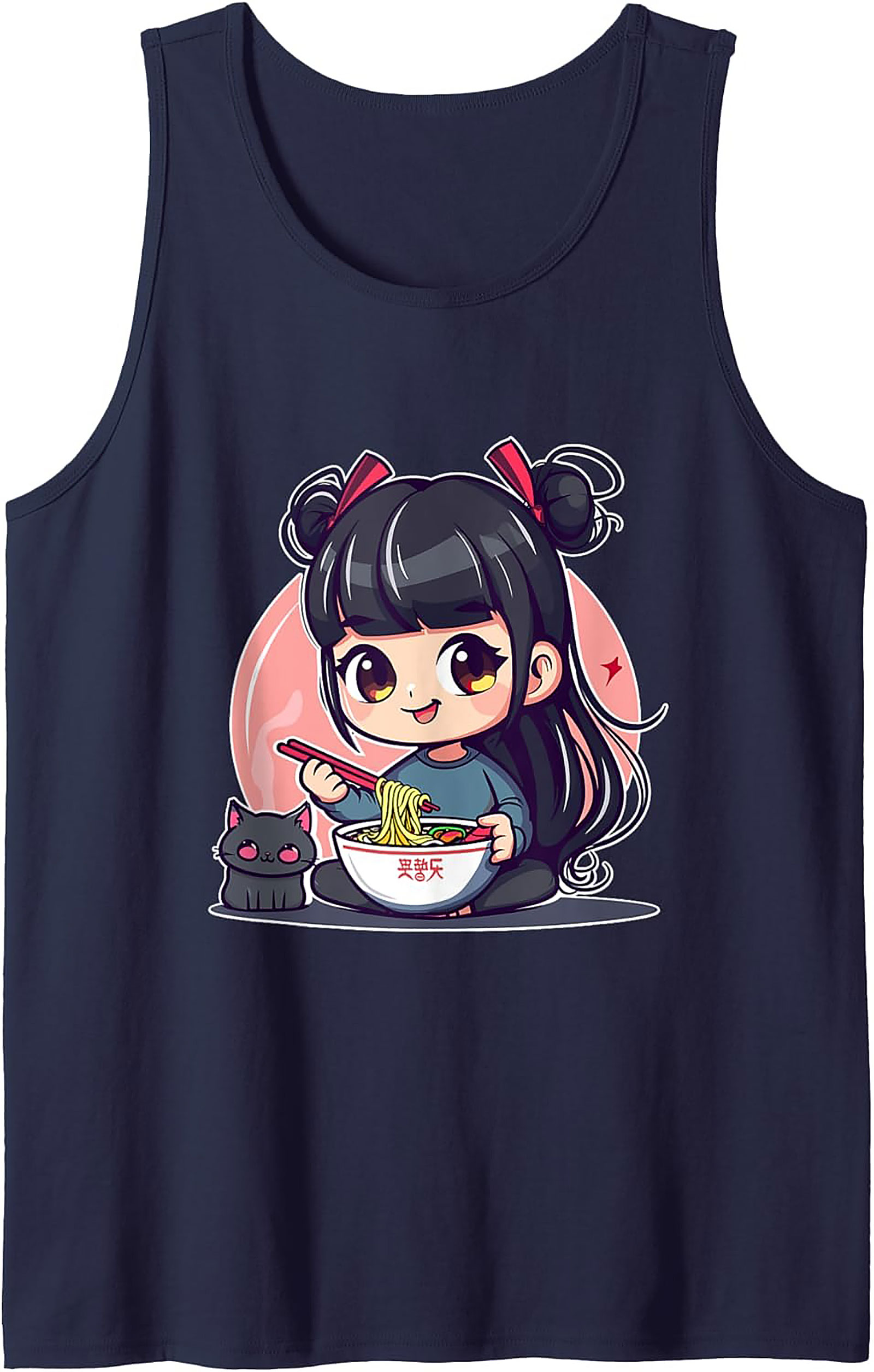 Kawaii Ramen Tank Top | Anime Sleeveless Shirt Gift Idea
