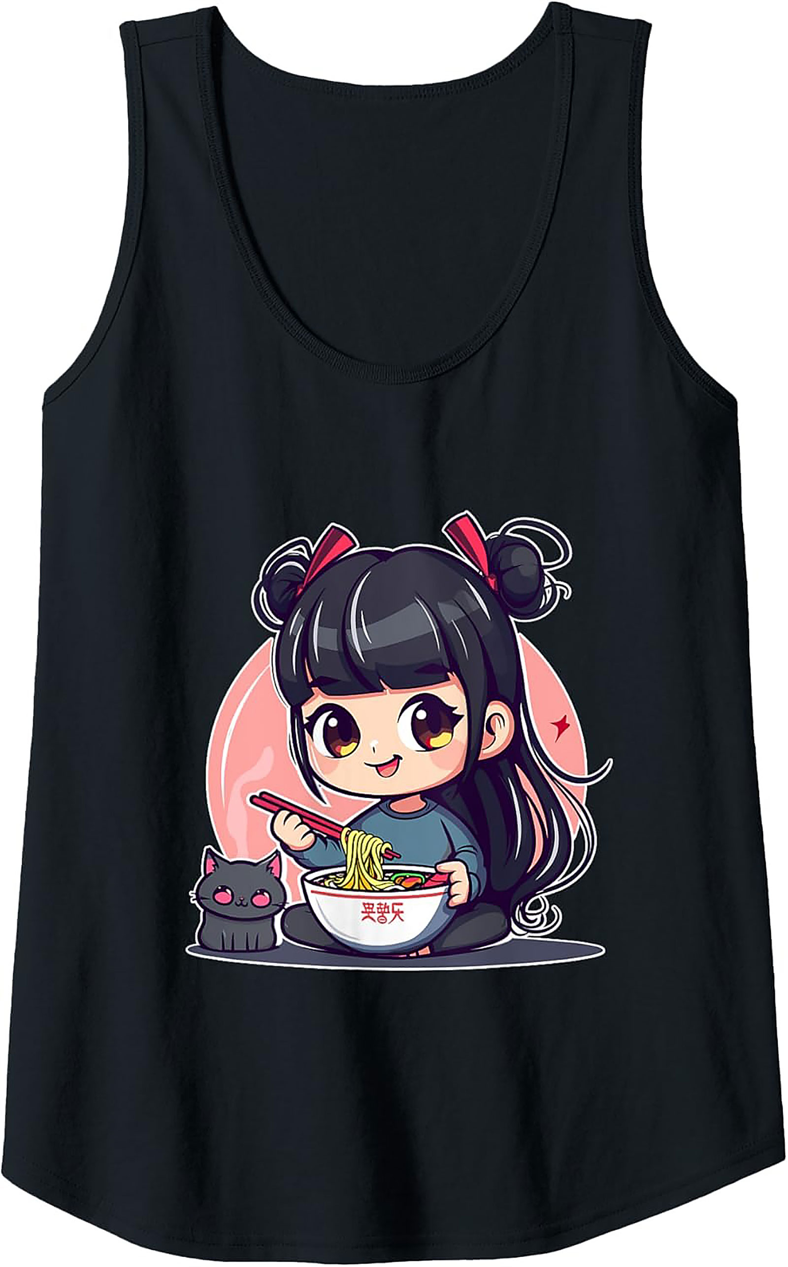 Kawaii Ramen Tank Top | Anime Sleeveless Shirt Gift Idea