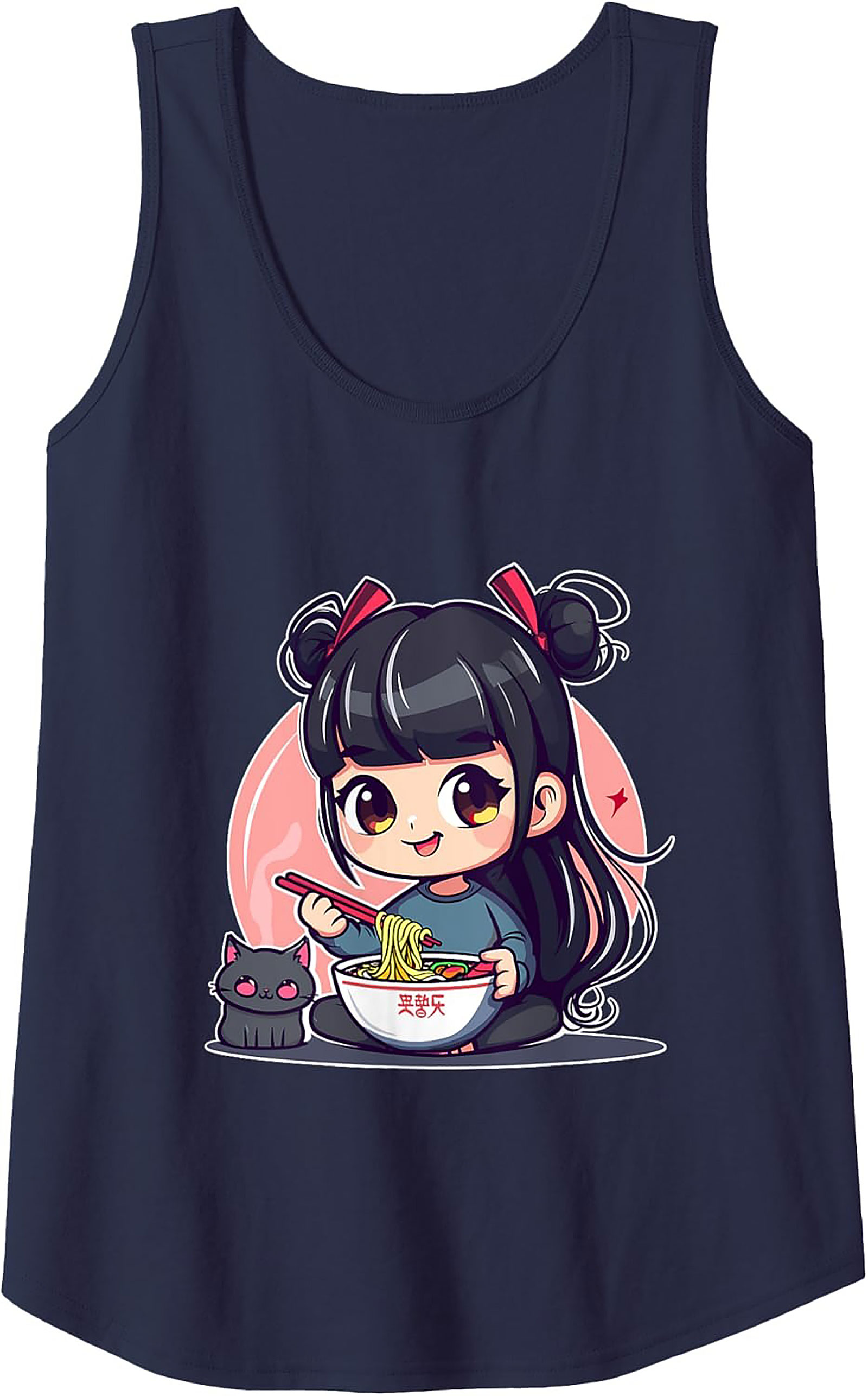 Kawaii Ramen Tank Top | Anime Sleeveless Shirt Gift Idea