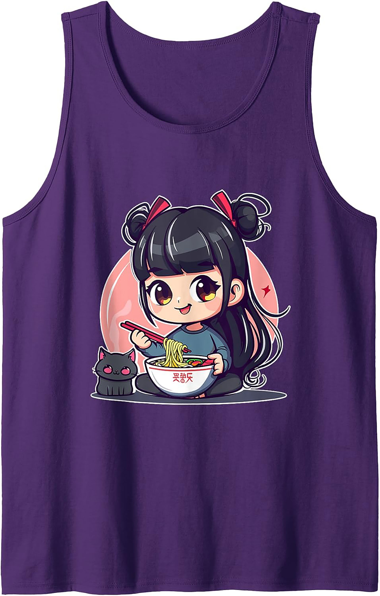 Kawaii Ramen Tank Top | Anime Sleeveless Shirt Gift Idea