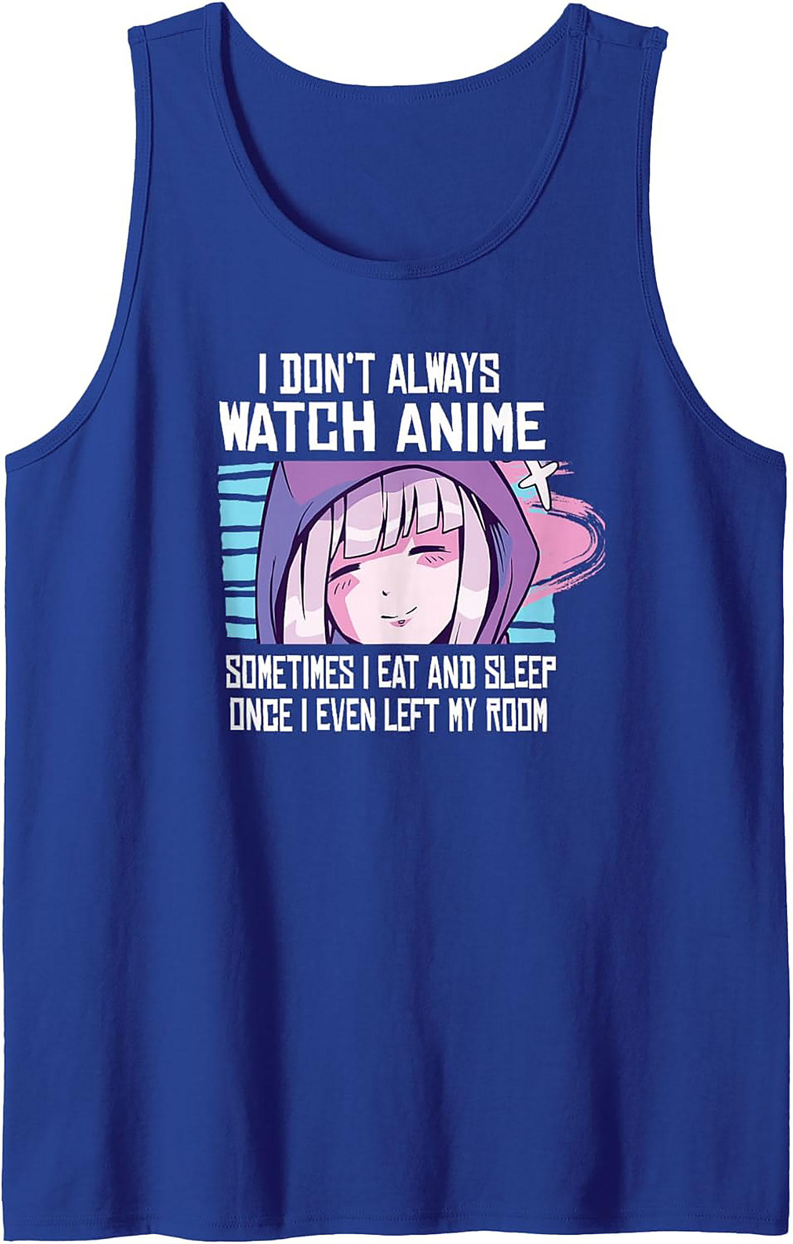 Funny Anime Tank Top | Otaku Graphic Sleeveless Shirt