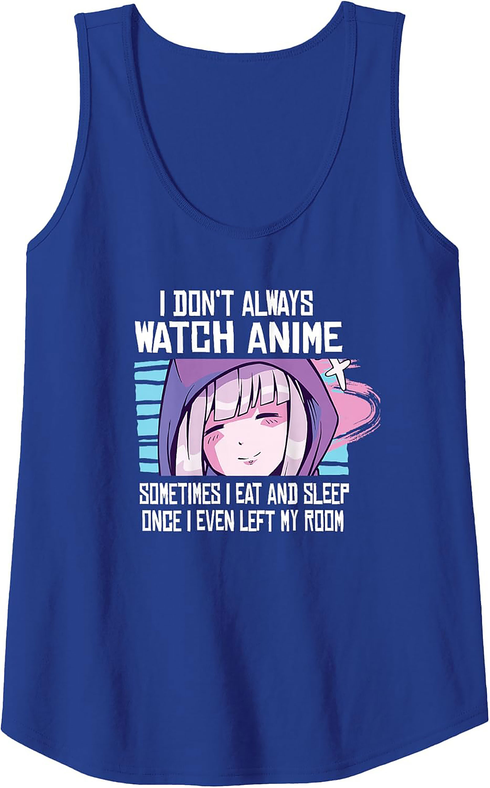 Funny Anime Tank Top | Otaku Graphic Sleeveless Shirt