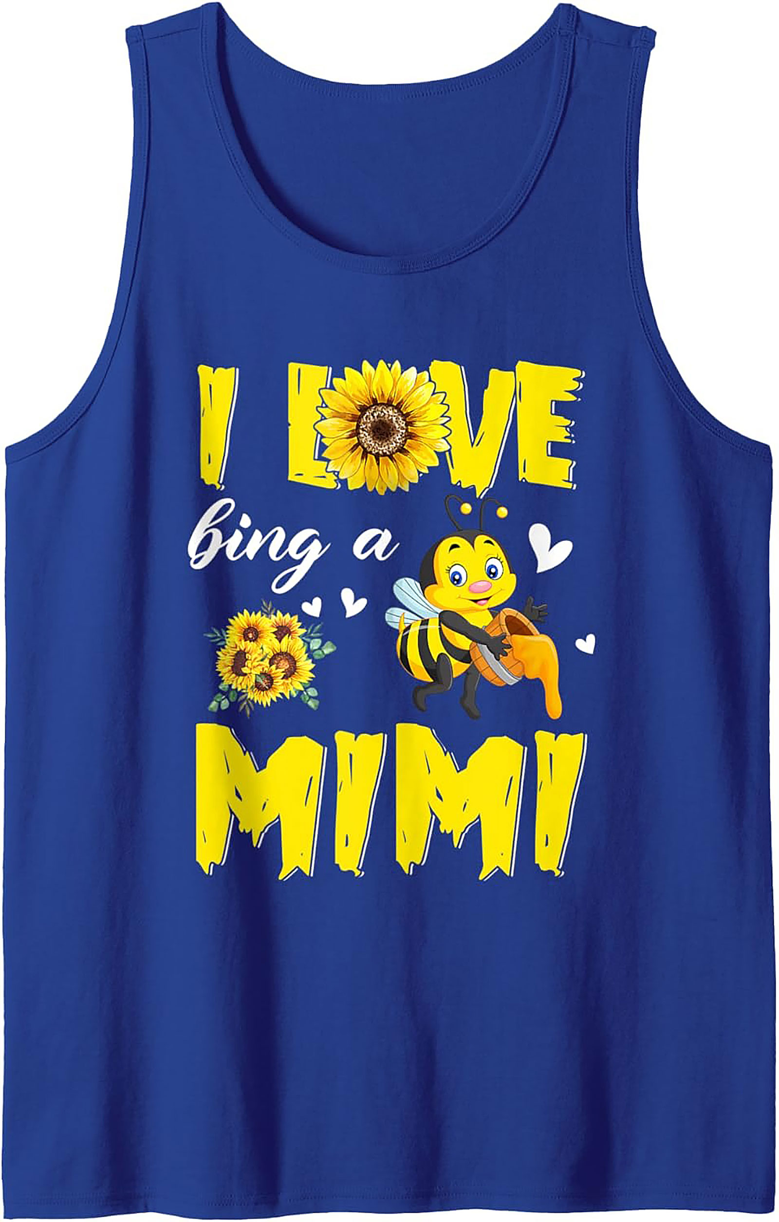 Mimi Sunflower Tank Top Best Grandma Gift Sleeveless Shirt