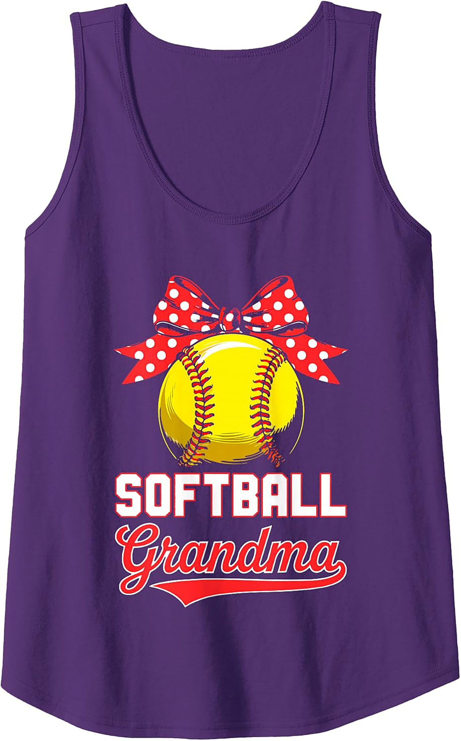 Softball Grandma Tank Top Proud Fan Gift Idea
