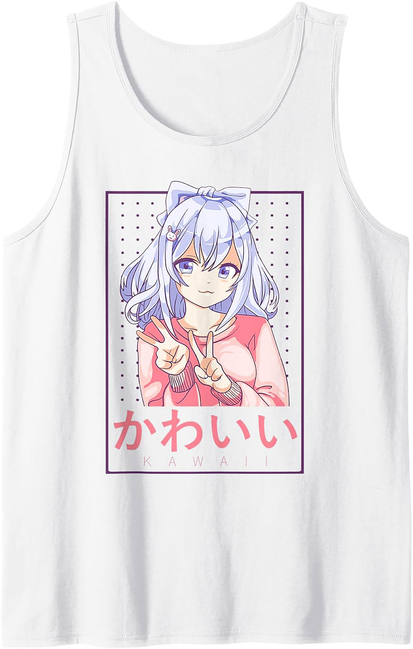 Kawaii Anime Graphic Tank Top | Cute Pastel Sleeveless