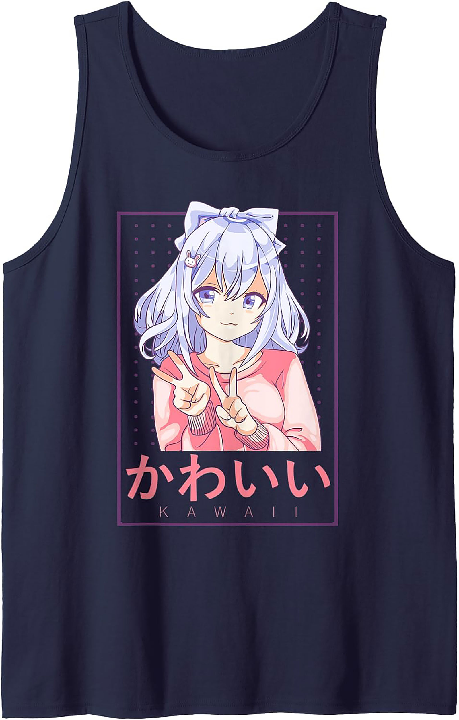 Kawaii Anime Graphic Tank Top | Cute Pastel Sleeveless