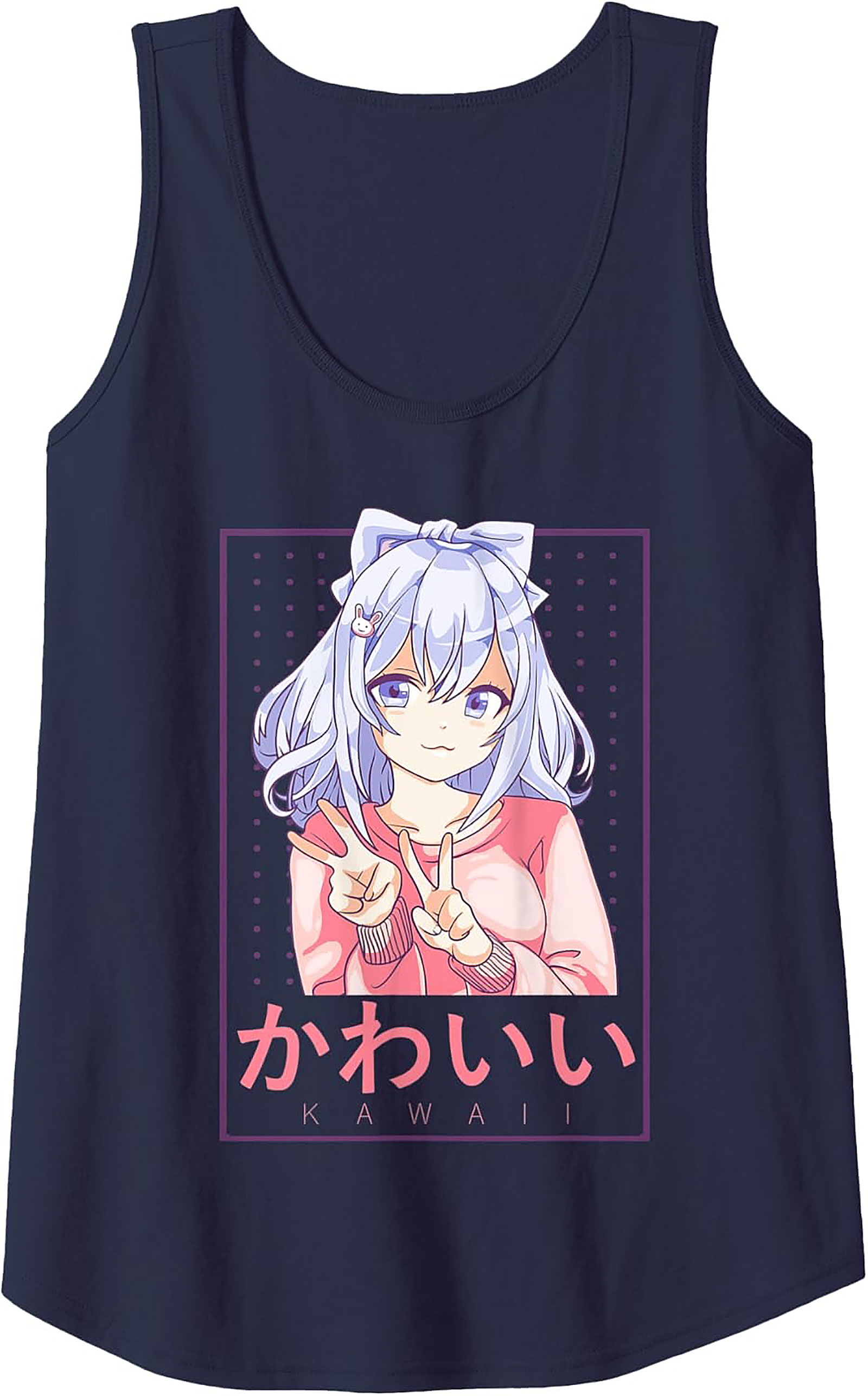 Kawaii Anime Graphic Tank Top | Cute Pastel Sleeveless