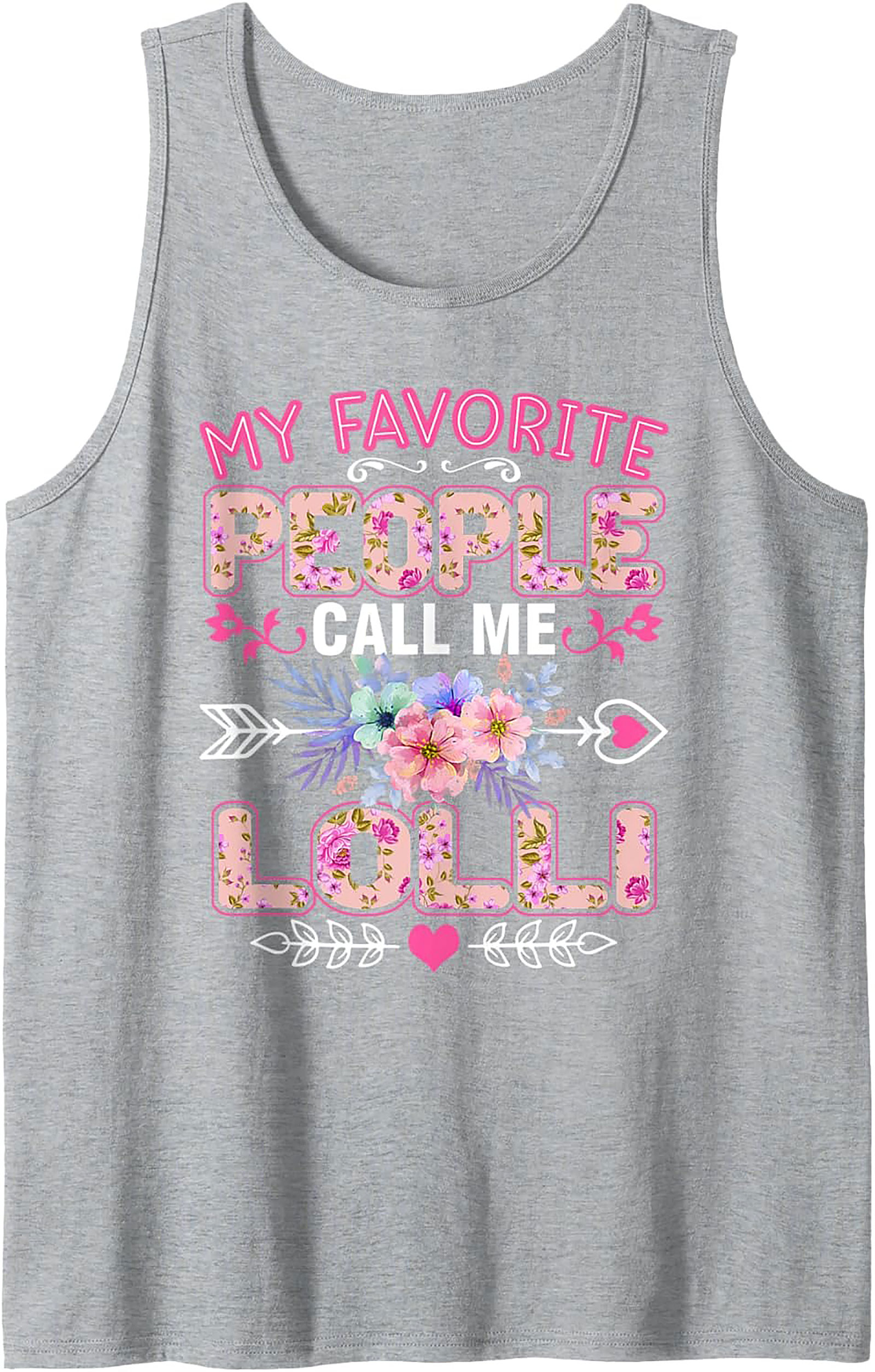 Lolli Graphic Tank Top Floral Sleeveless Shirt Gift