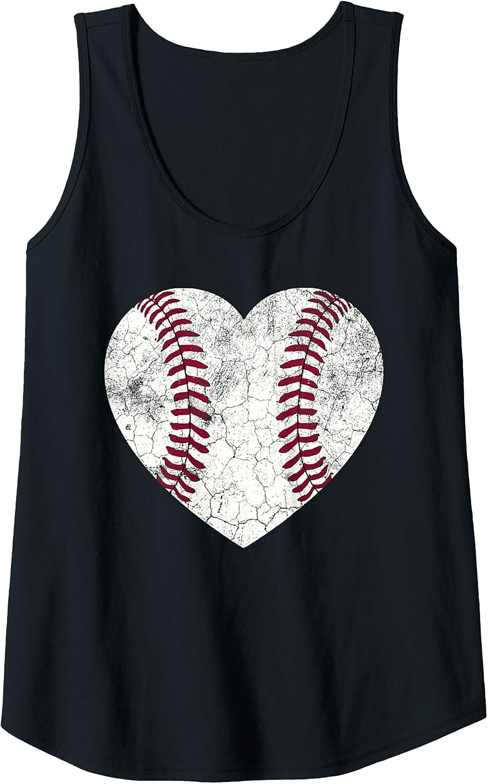 Baseball Heart Graphic Tank Top