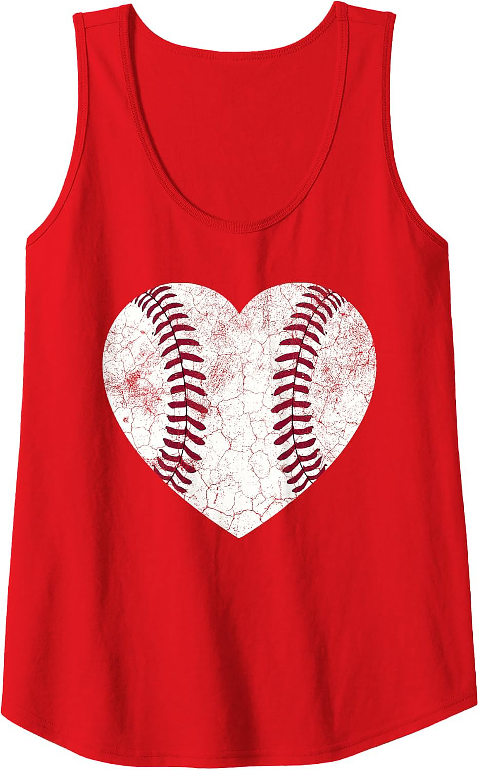 Baseball Heart Graphic Tank Top