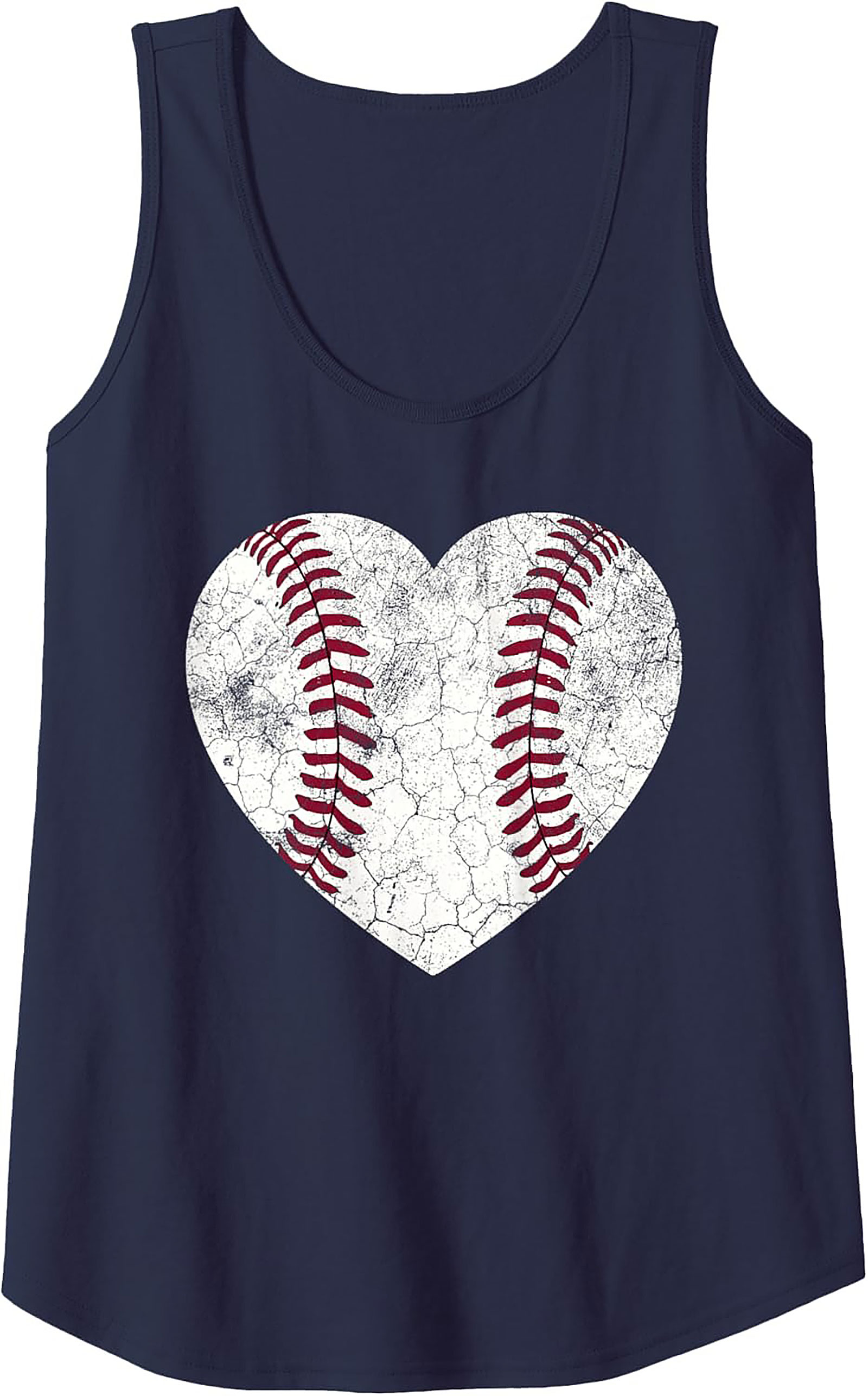 Baseball Heart Graphic Tank Top