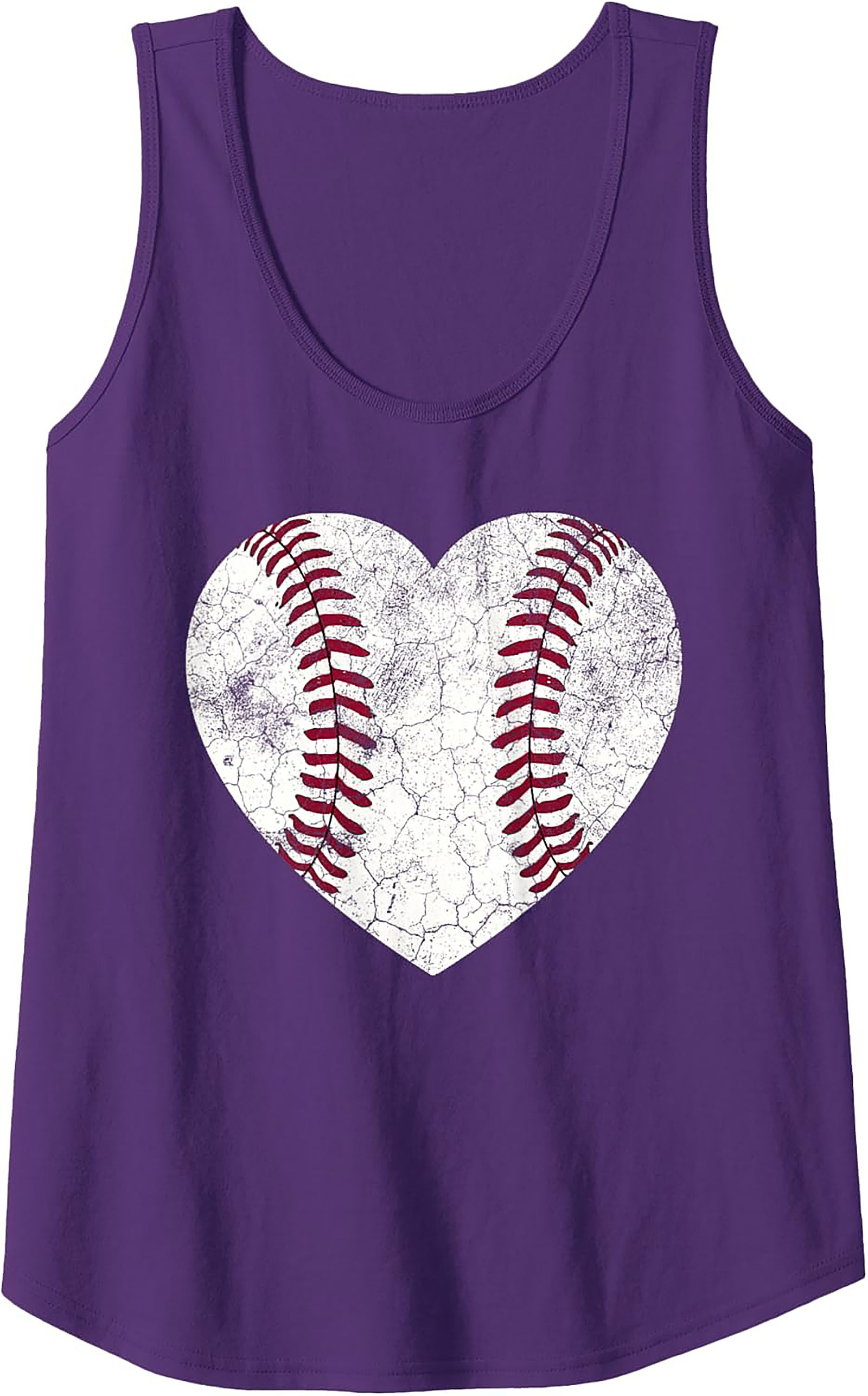 Baseball Heart Graphic Tank Top
