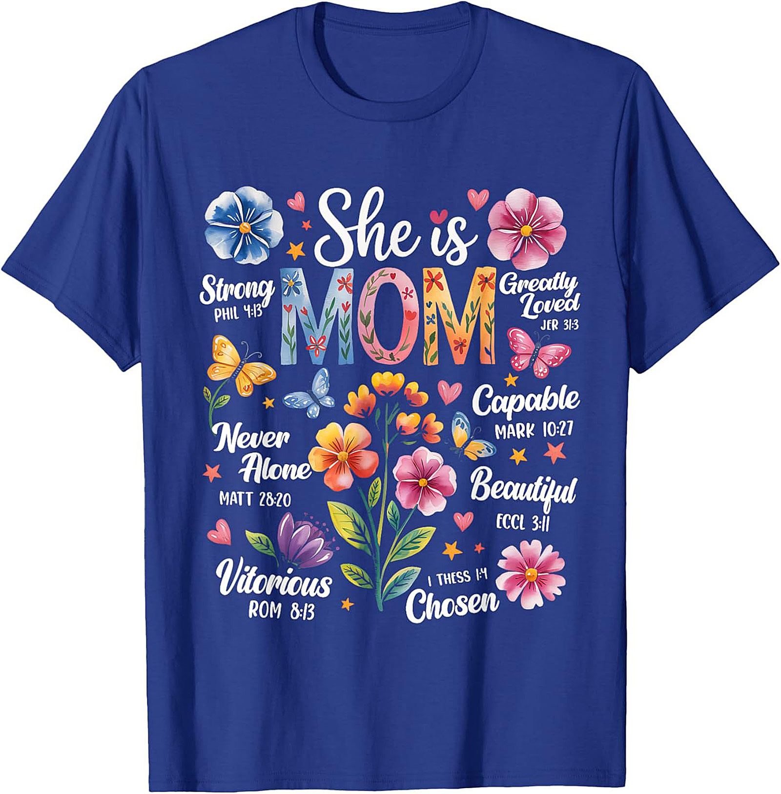 Faith Mom T-Shirt Christian Bible Verse Graphic Tee Gift