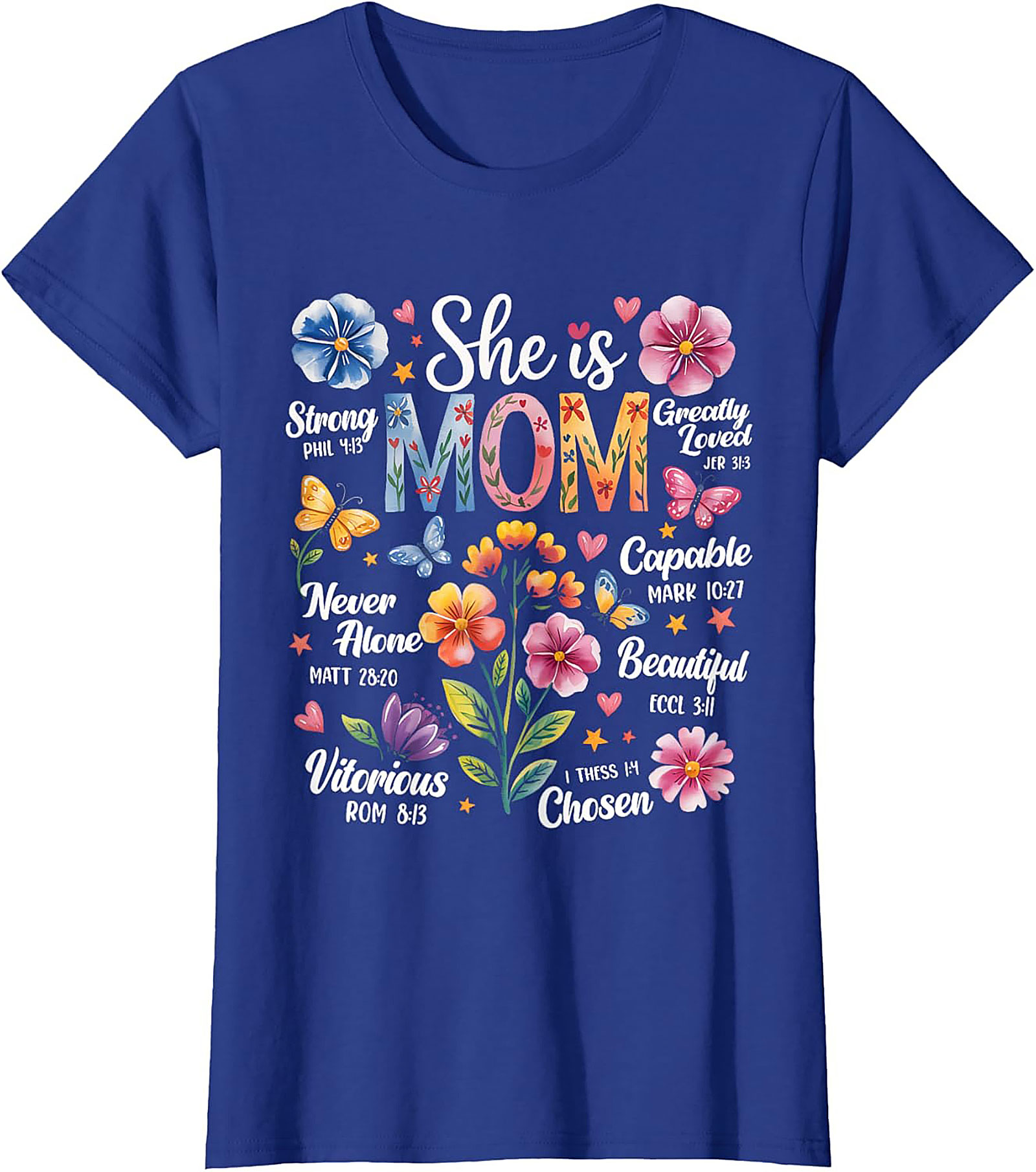 Faith Mom T-Shirt Christian Bible Verse Graphic Tee Gift