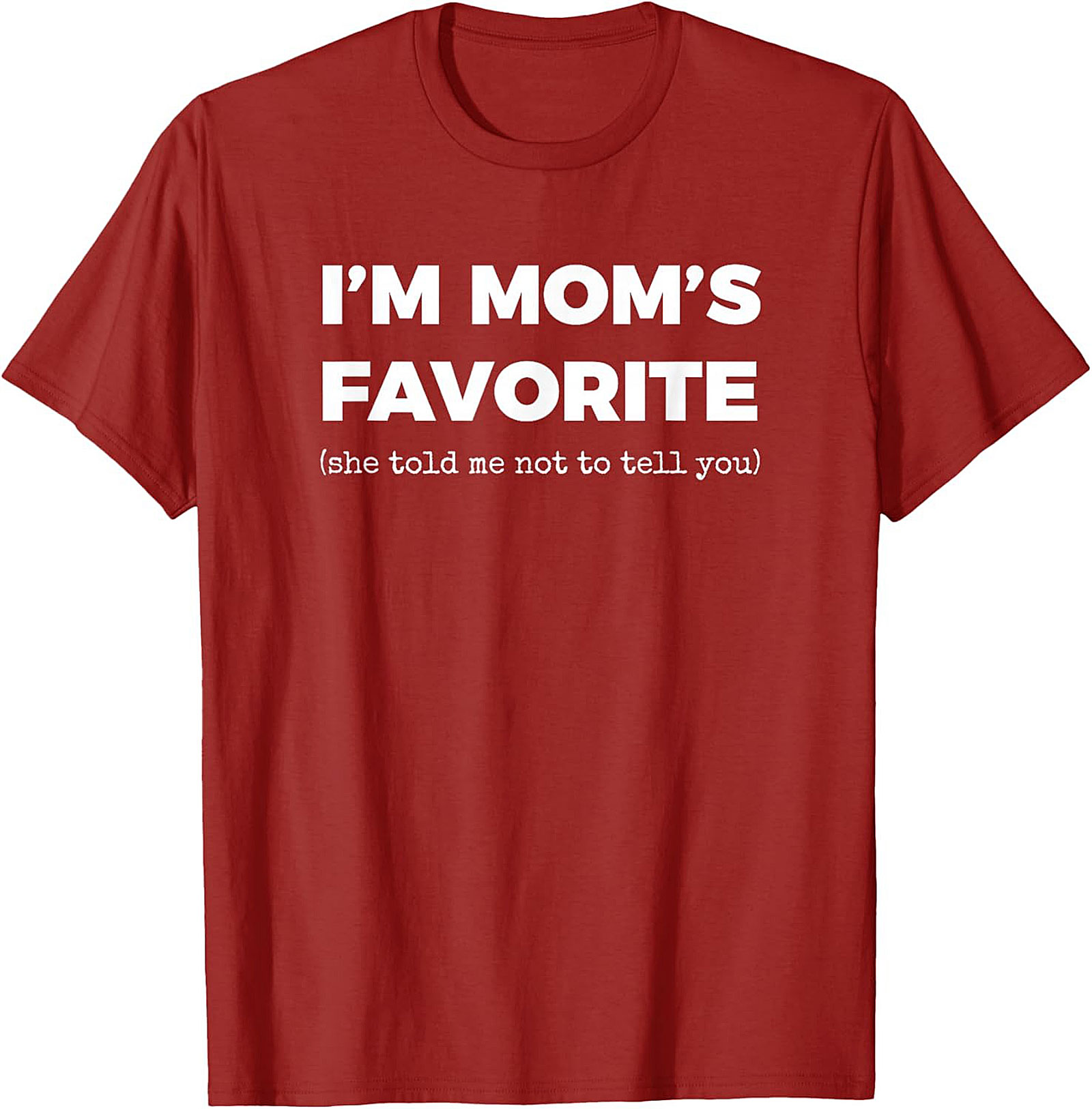 Mom's Favorite Graphic Tee  Funny Sibling Rivalry Shirt