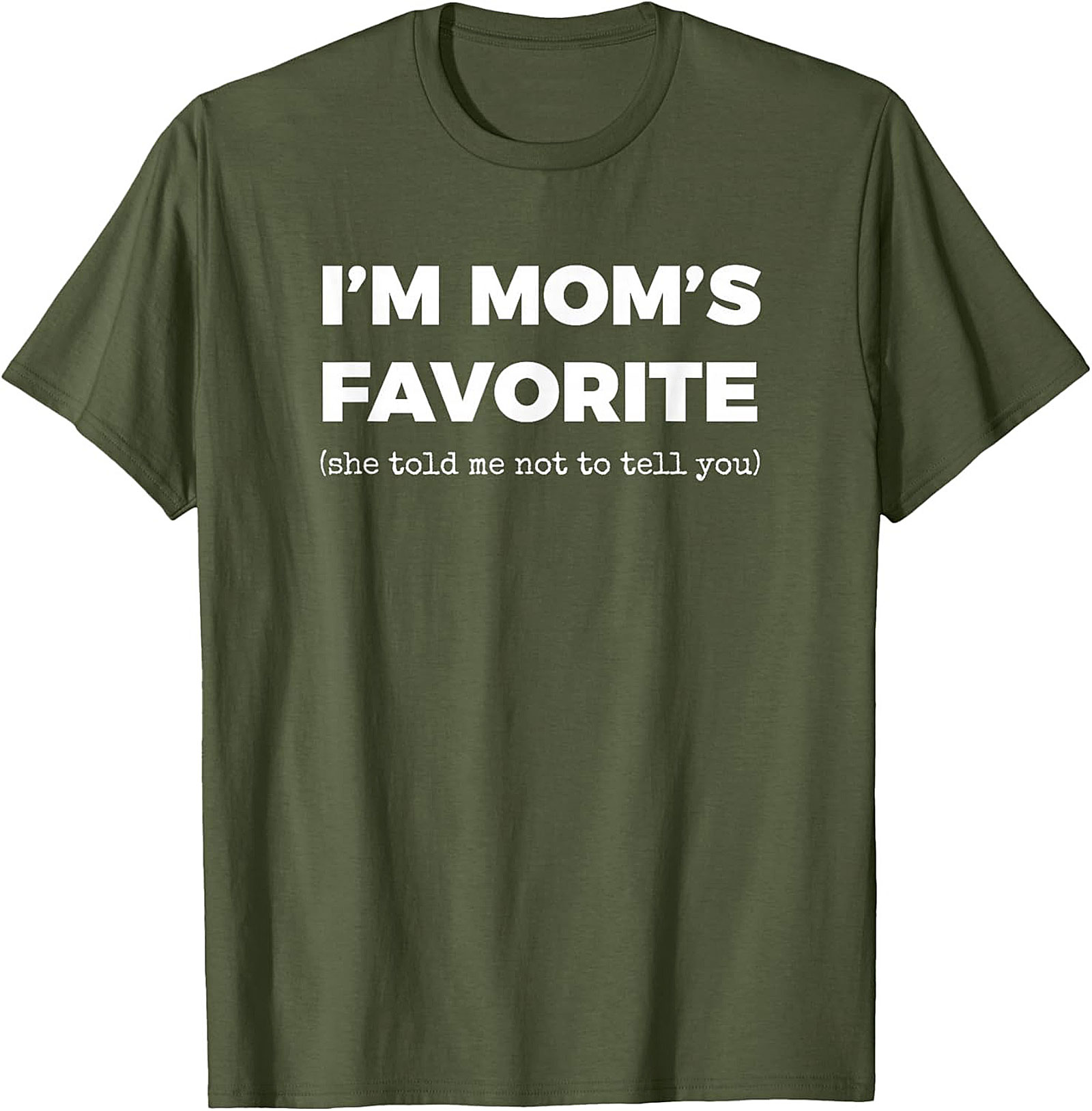 Mom's Favorite Graphic Tee  Funny Sibling Rivalry Shirt