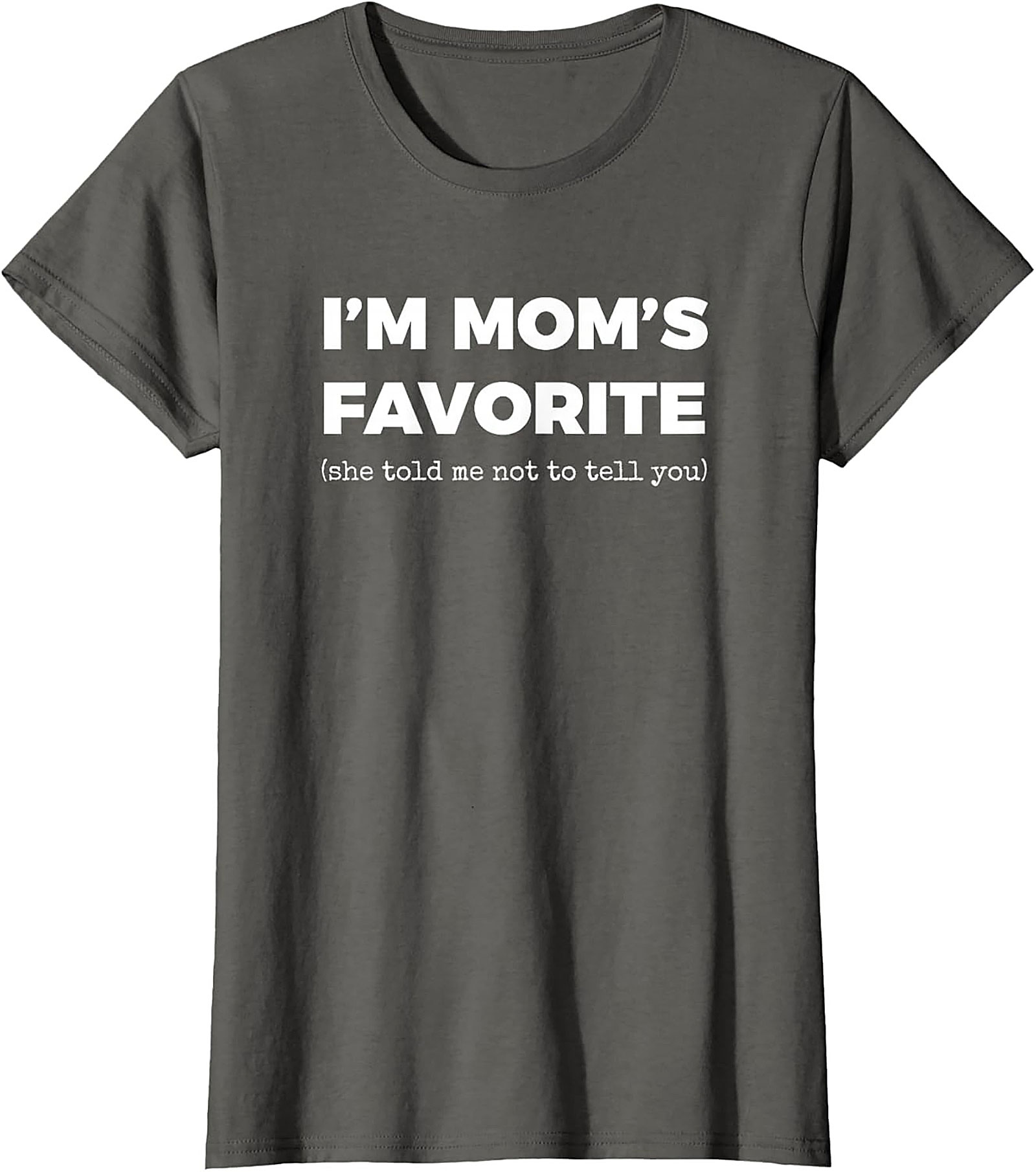 Mom's Favorite Graphic Tee  Funny Sibling Rivalry Shirt