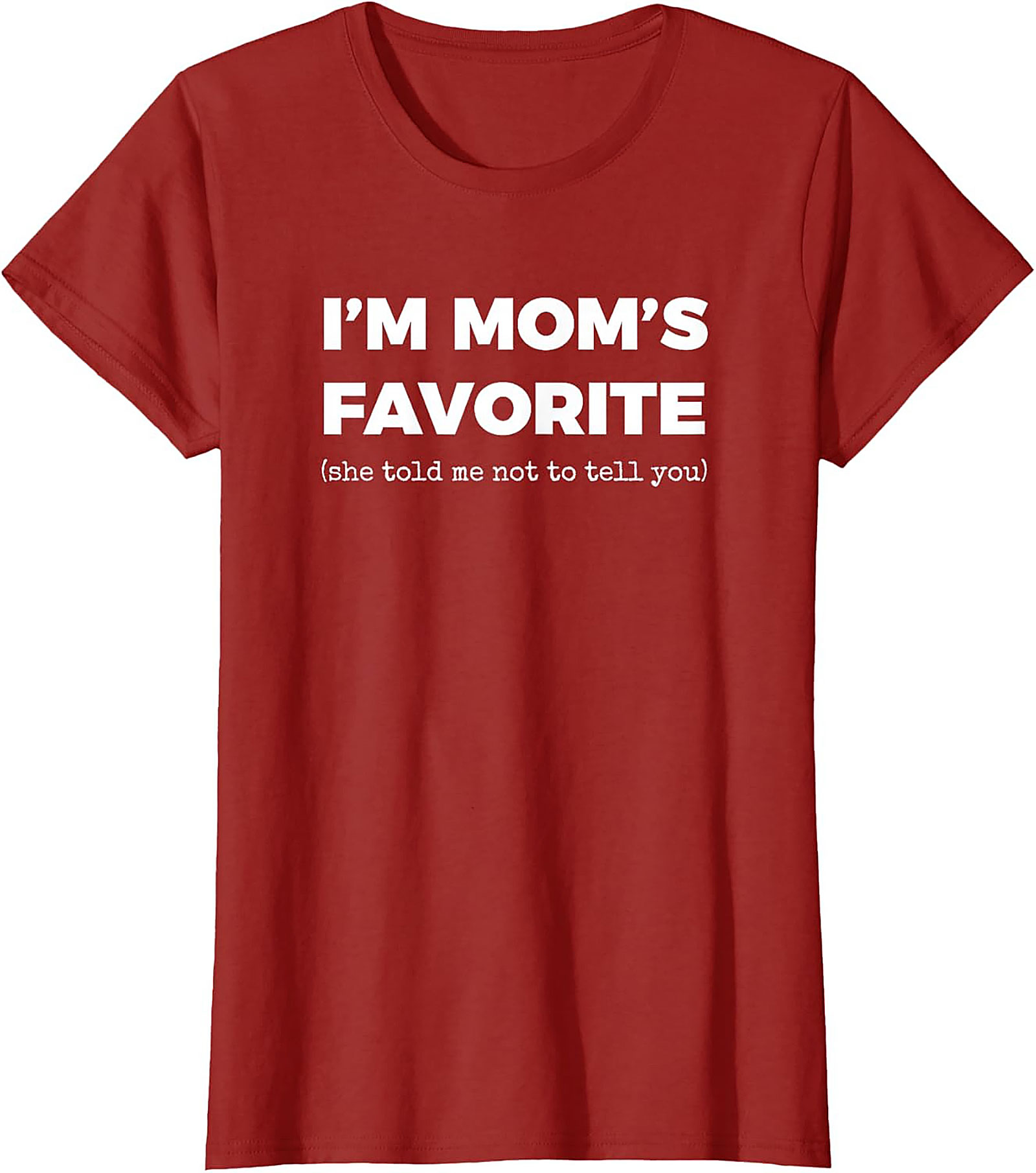 Mom's Favorite Graphic Tee  Funny Sibling Rivalry Shirt