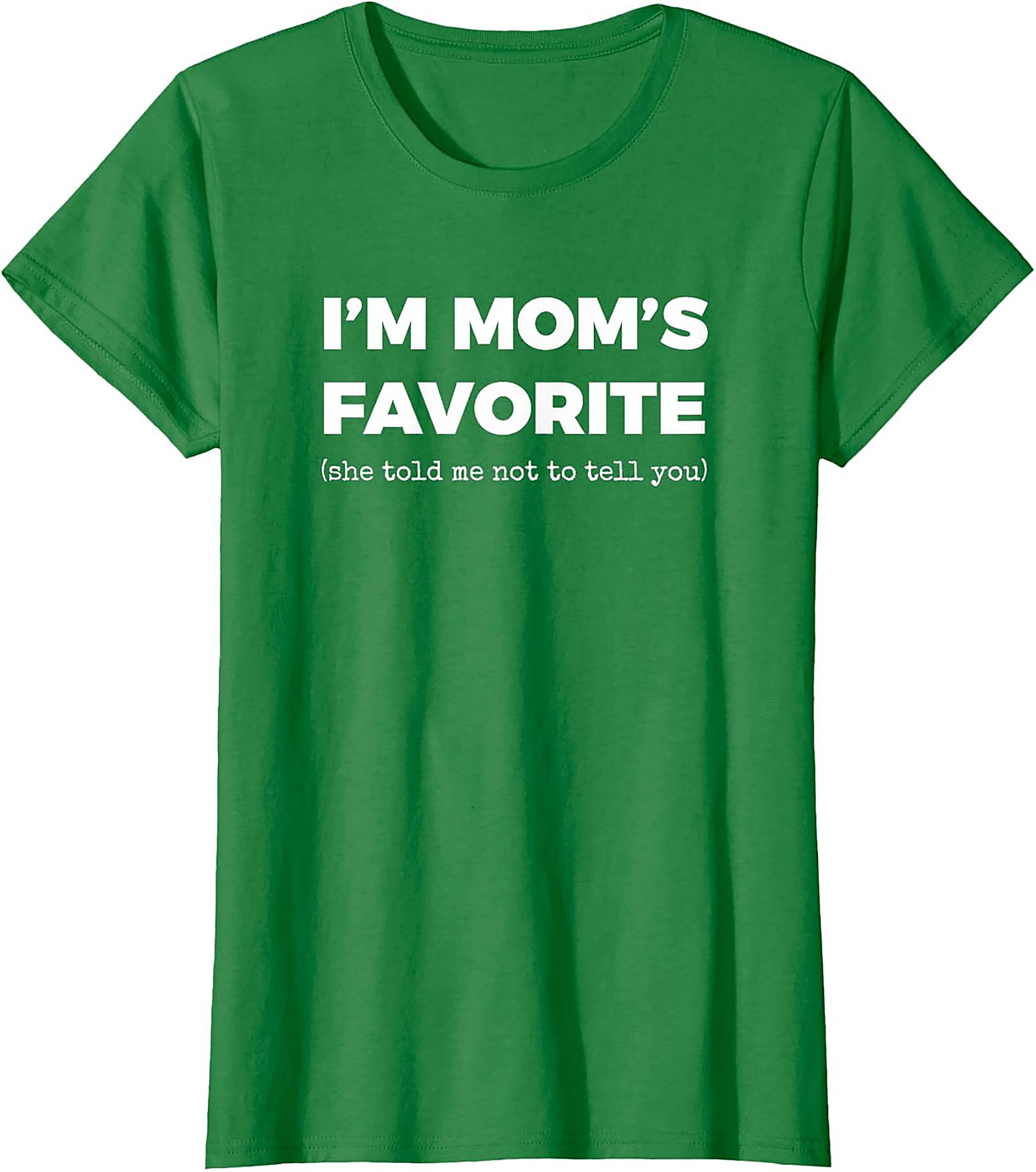 Mom's Favorite Graphic Tee  Funny Sibling Rivalry Shirt