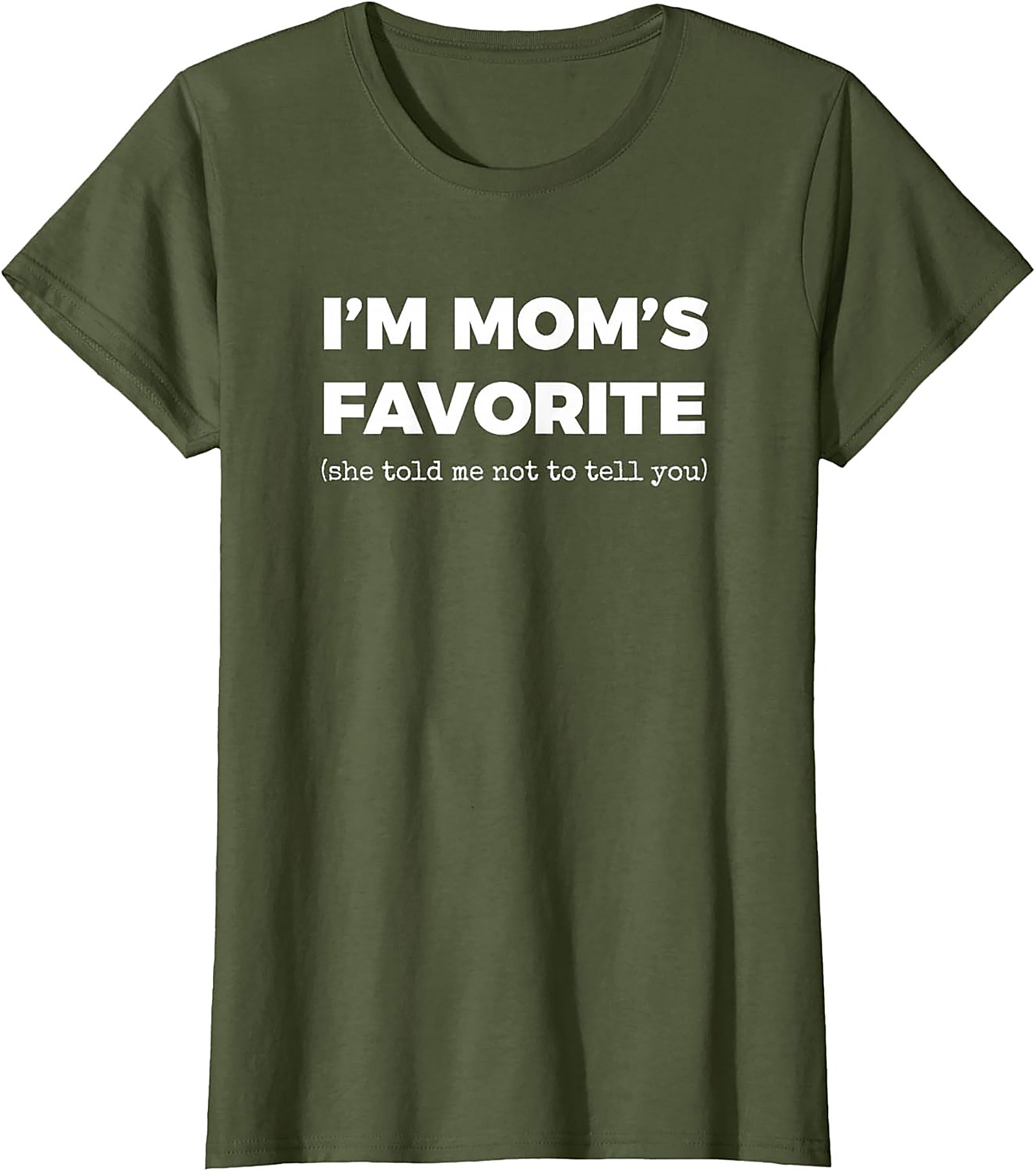 Mom's Favorite Graphic Tee  Funny Sibling Rivalry Shirt