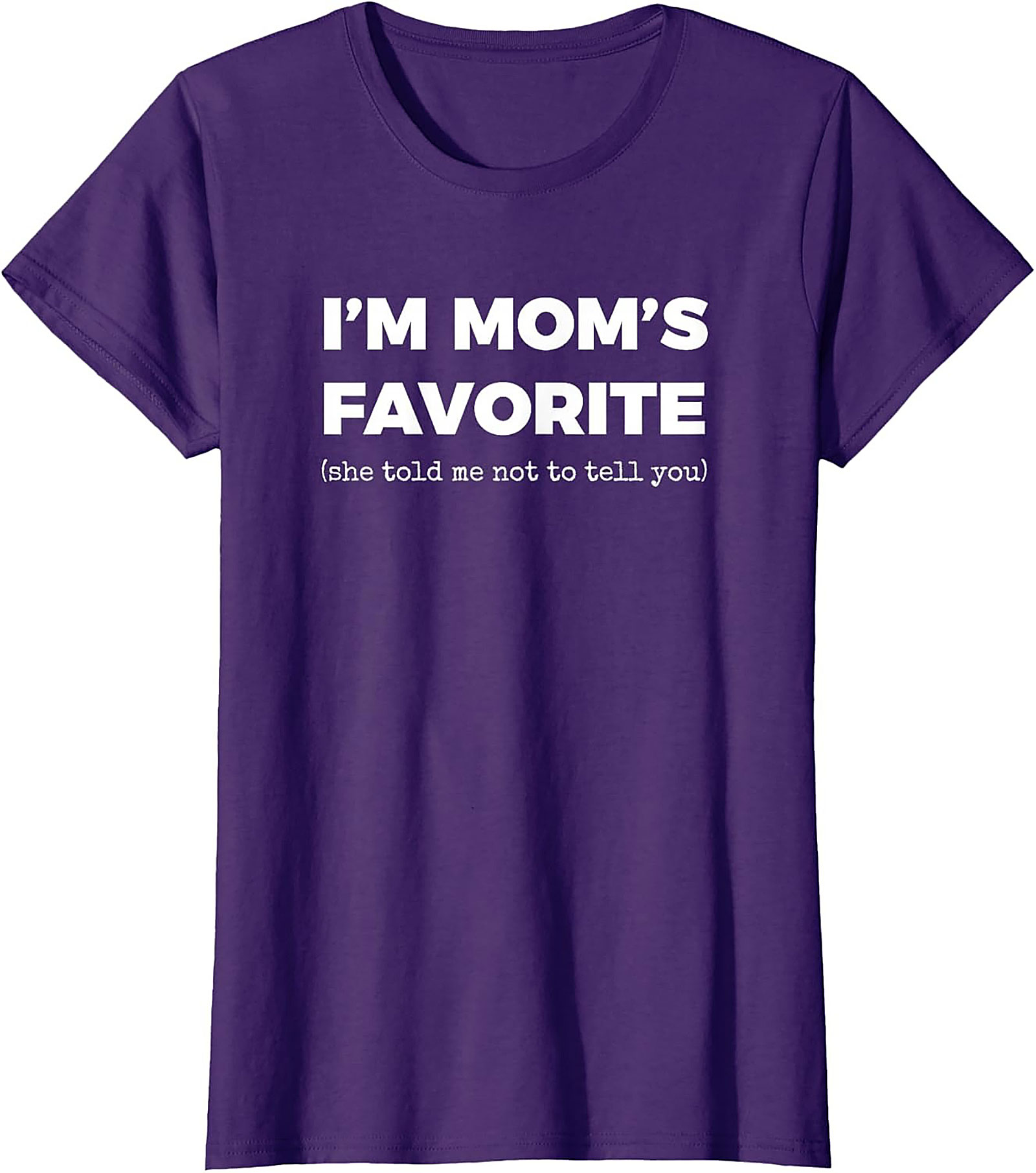 Mom's Favorite Graphic Tee  Funny Sibling Rivalry Shirt