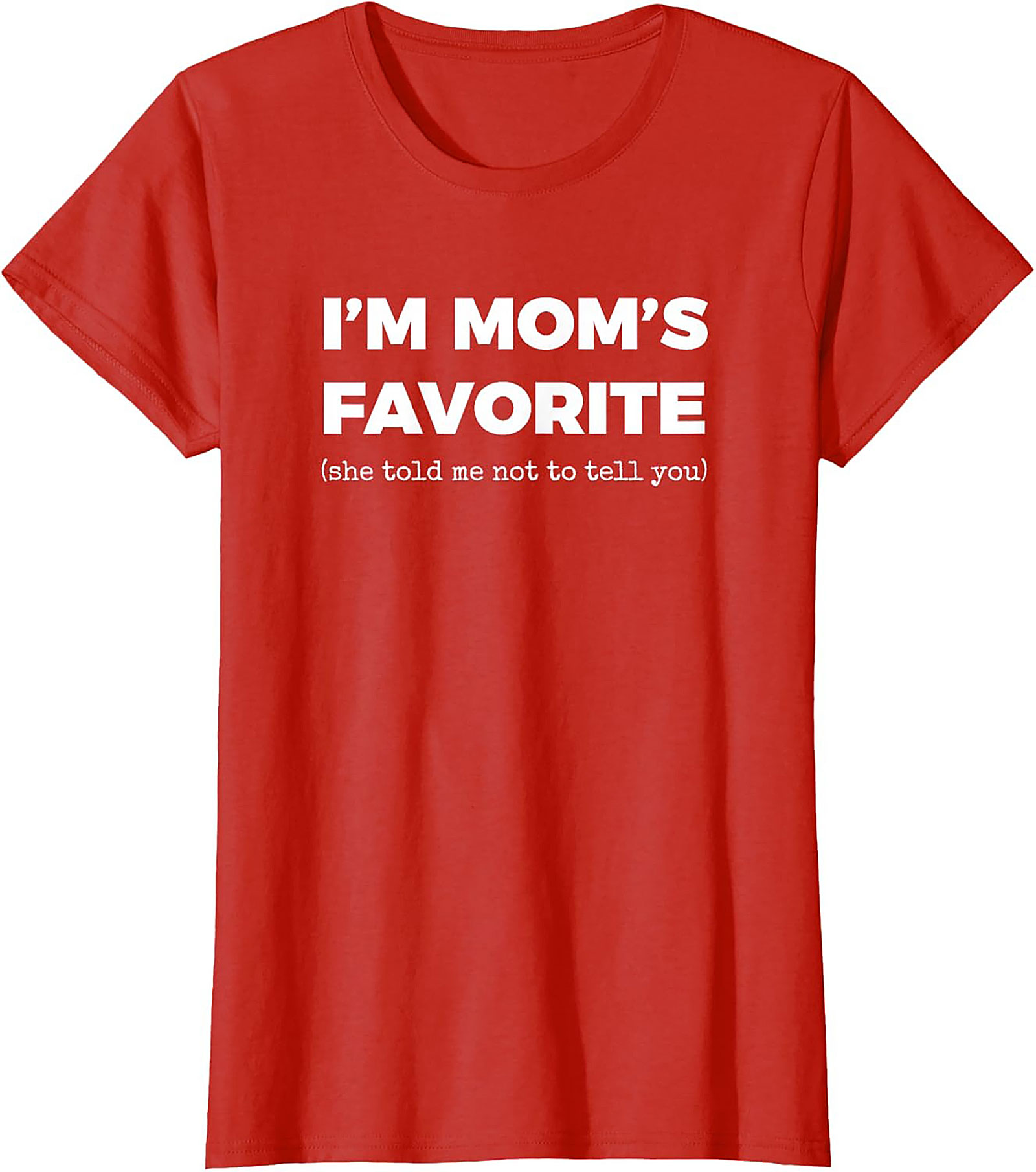 Mom's Favorite Graphic Tee  Funny Sibling Rivalry Shirt