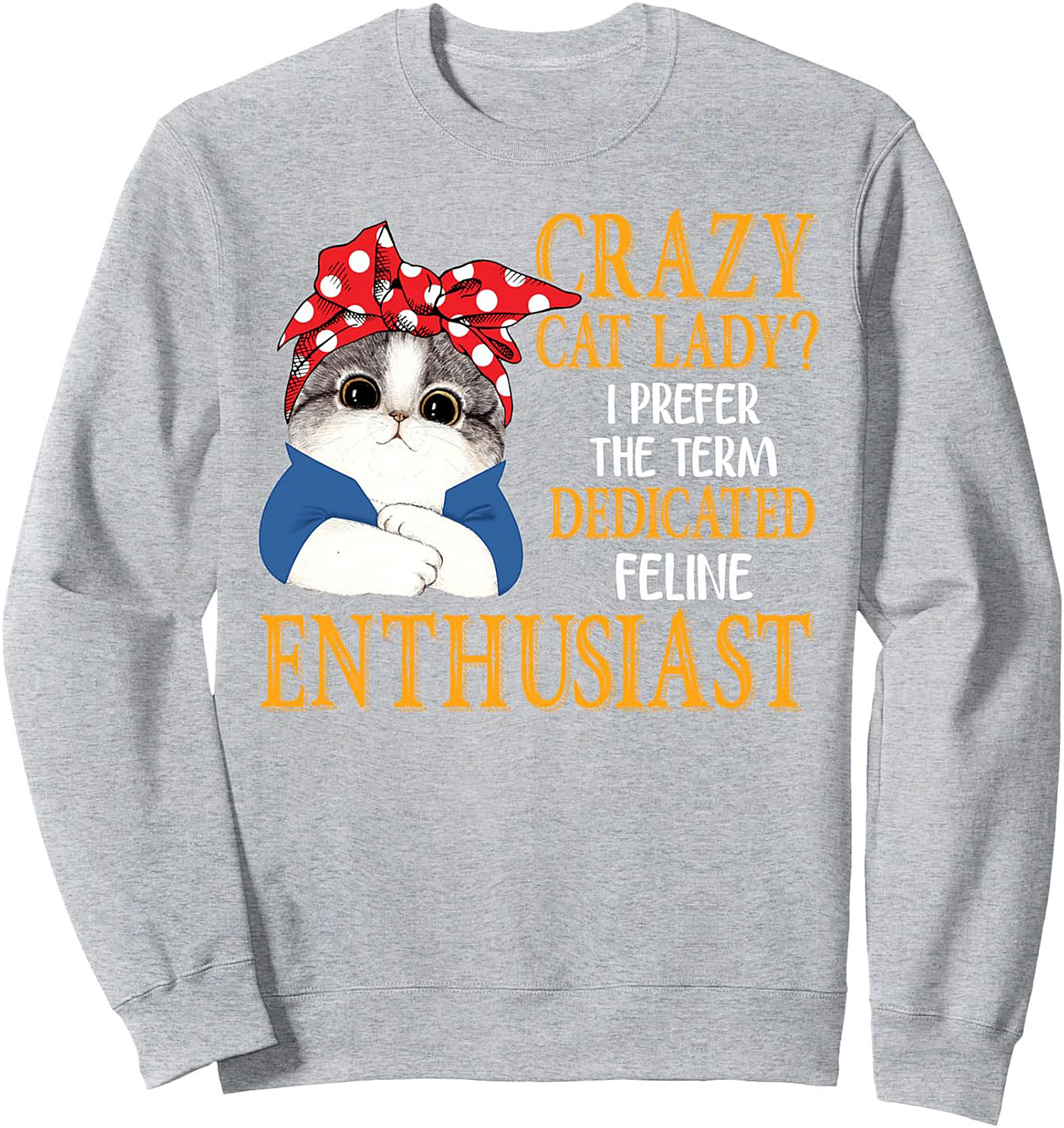 Dedicated Feline Enthusiast Pullover Hoodie Cat Lover Gift