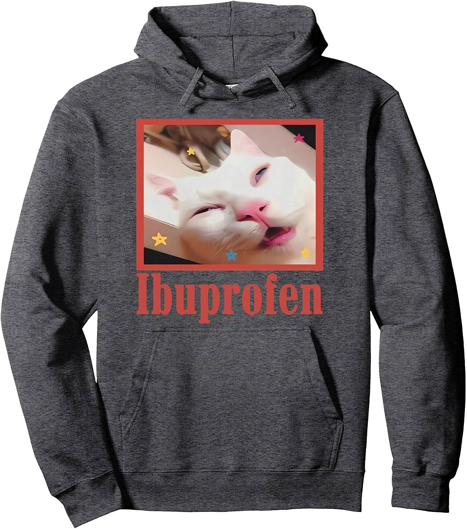 Ibuprofen Cat Meme Graphic Hoodie