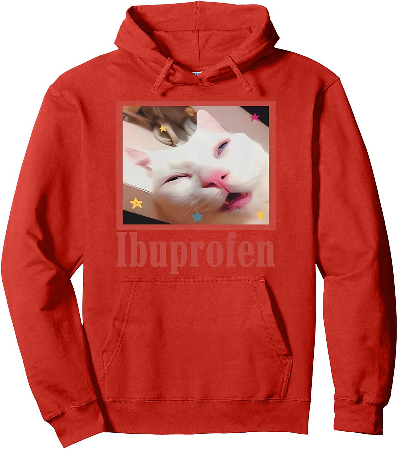 Ibuprofen Cat Meme Graphic Hoodie
