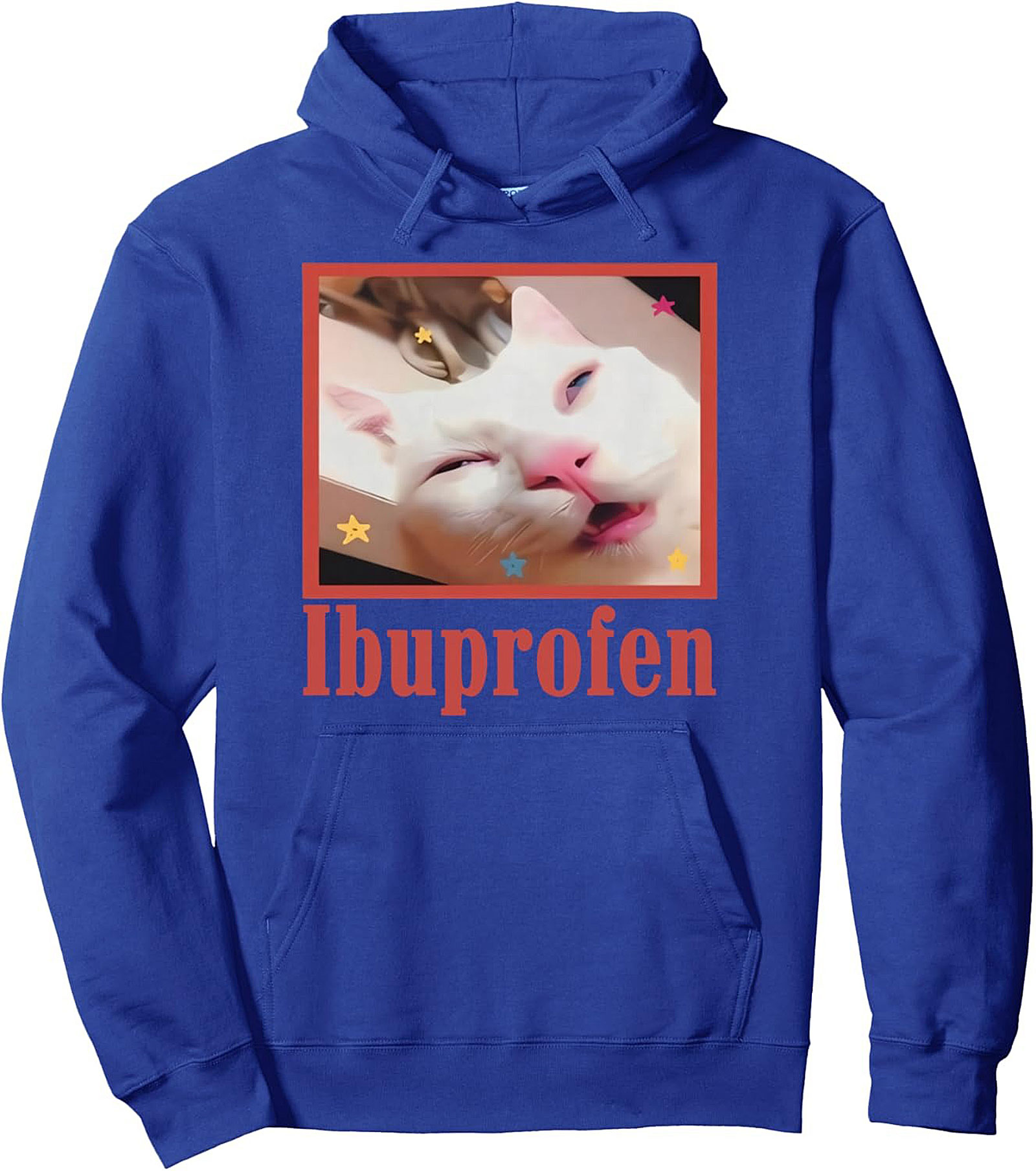 Ibuprofen Cat Meme Graphic Hoodie