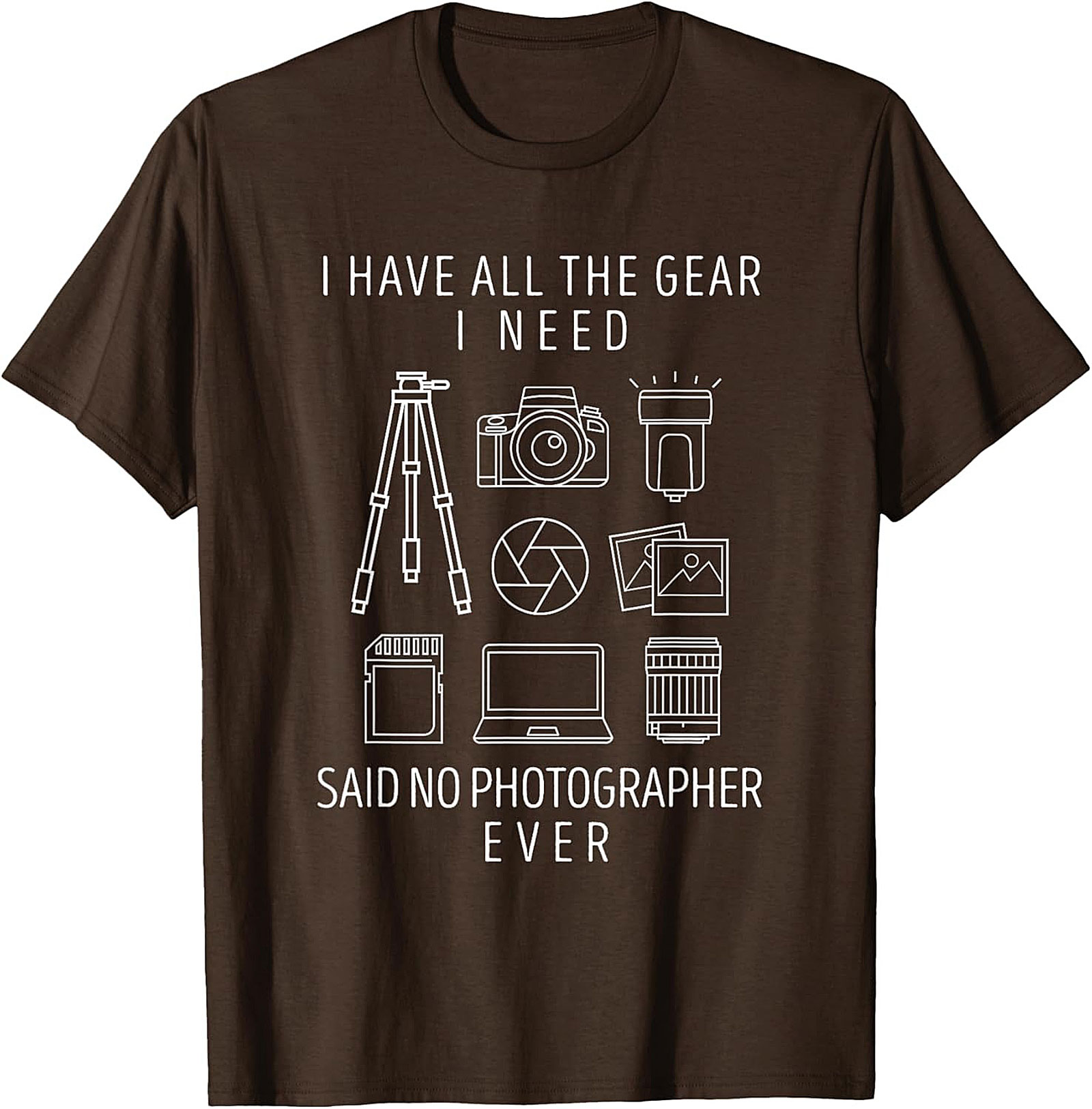 Funny Photographer T-shirt - Camera Gear Graphic Tee Gift